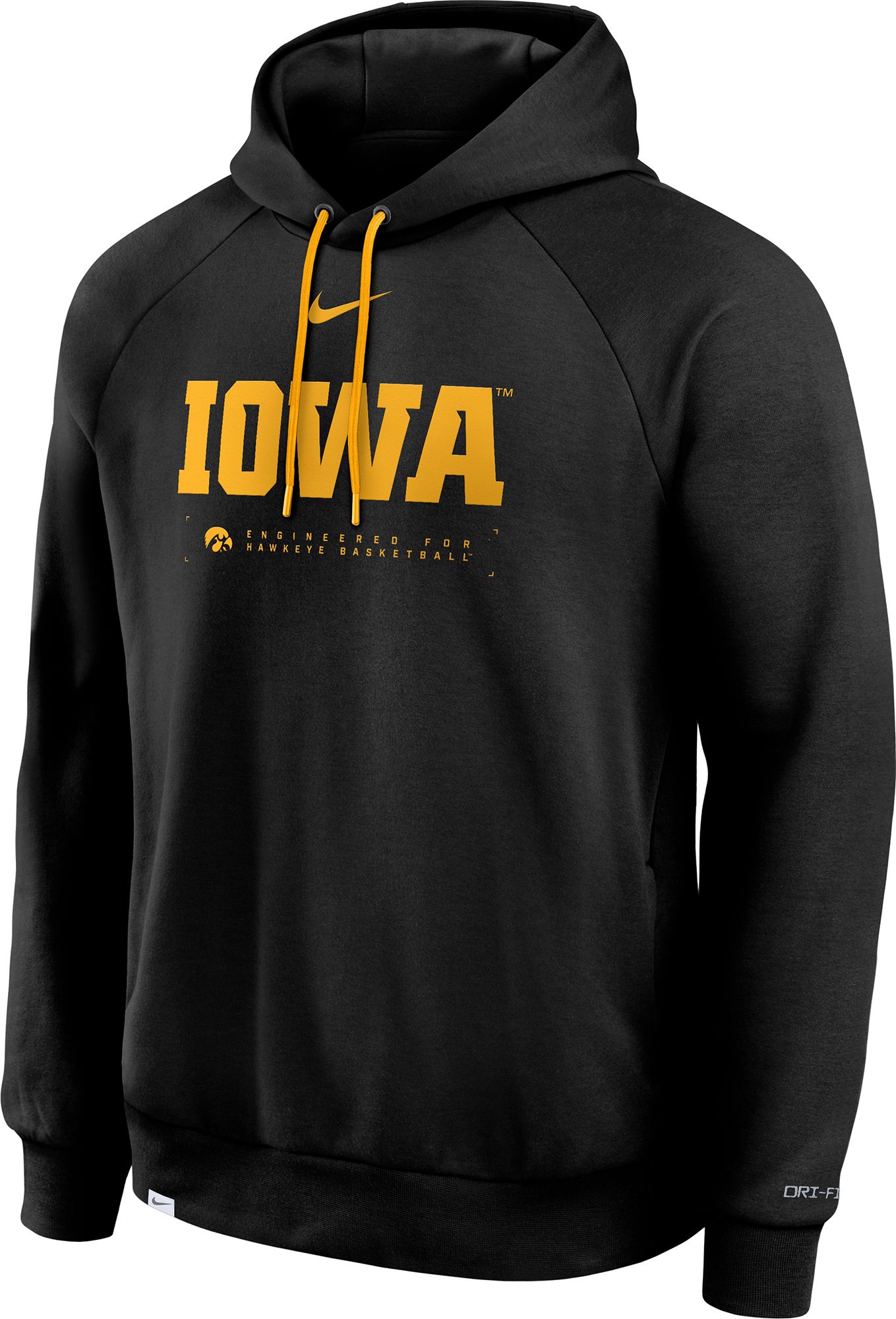 Nike Men's Iowa Hawkeyes Black Courtside Practice Hoodie product image