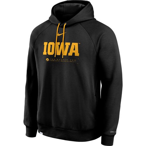 Champion Men's Iowa Hawkeyes Grey Reverse Weave Crew Sweatshirt