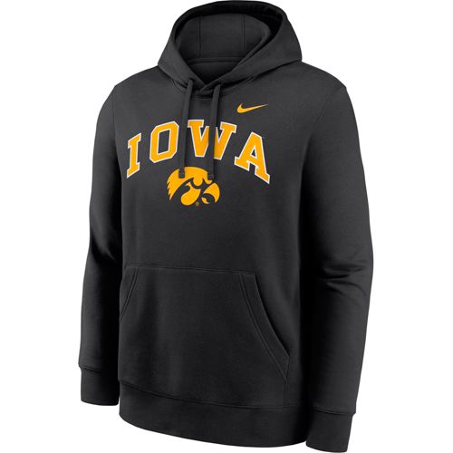 Champion Men's Iowa Hawkeyes Grey Reverse Weave Crew Sweatshirt