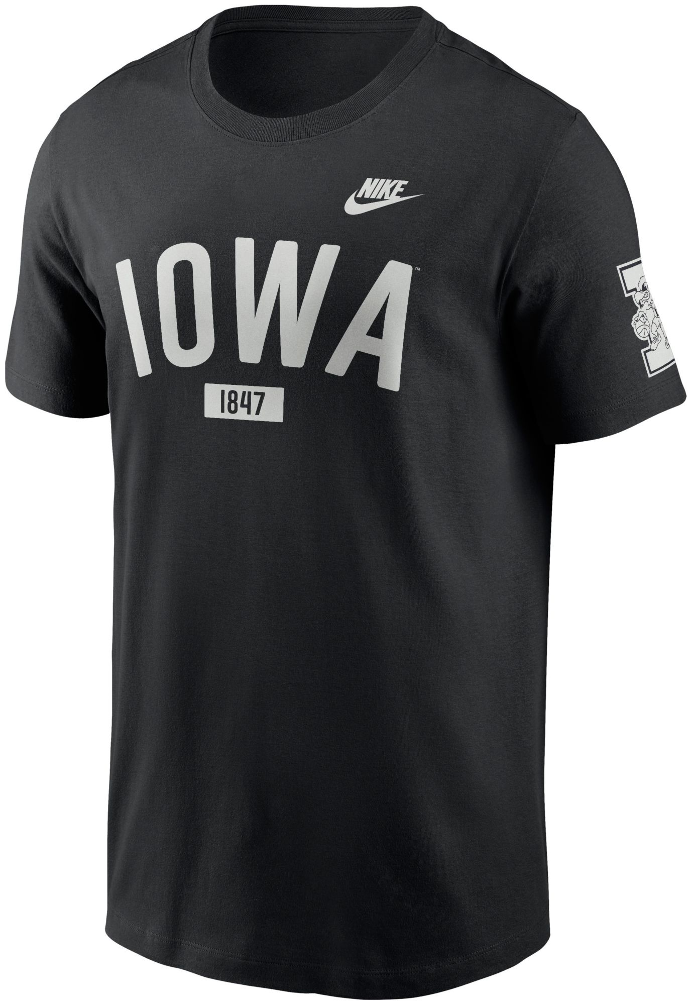 Nike Men's Iowa Hawkeyes Black Legacy Cotton T-Shirt product image