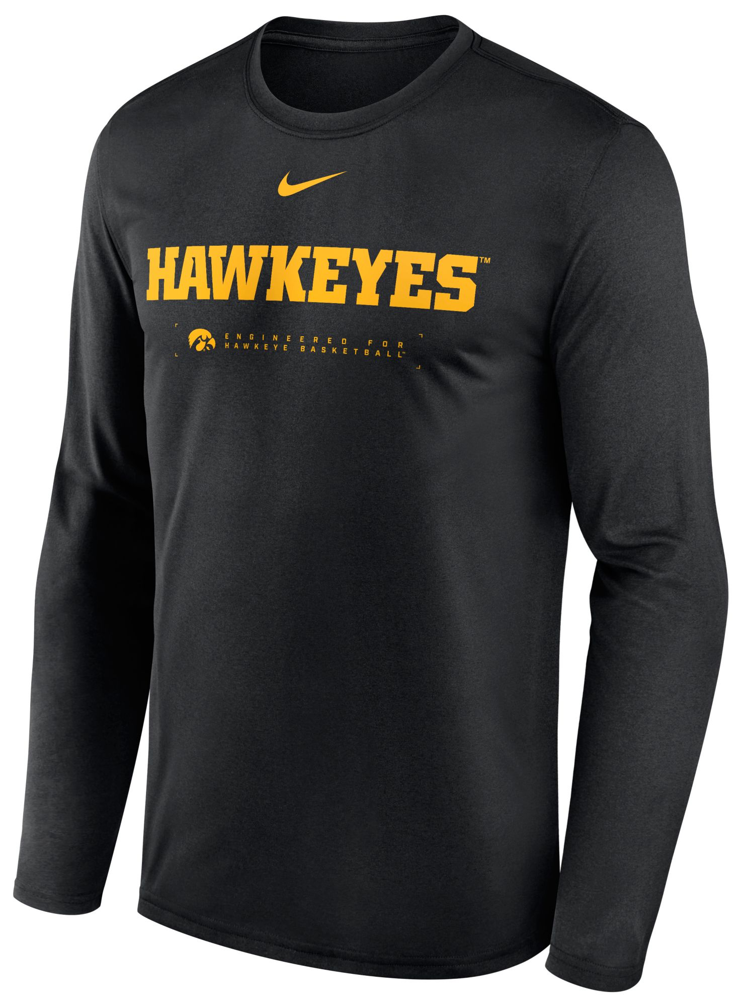 Nike Men's Iowa Hawkeyes Black Dri-FIT Shoot Long Sleeve T-Shirt product image