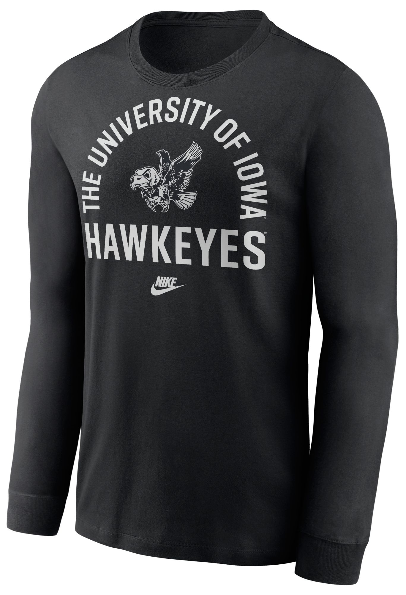 Nike Men's Iowa Hawkeyes Black Legacy Arch Long Sleeve T-Shirt product image