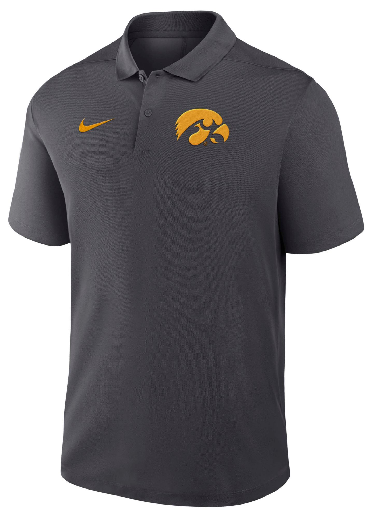 Nike Men's Iowa Hawkeyes Anthracite Victory Polo product image