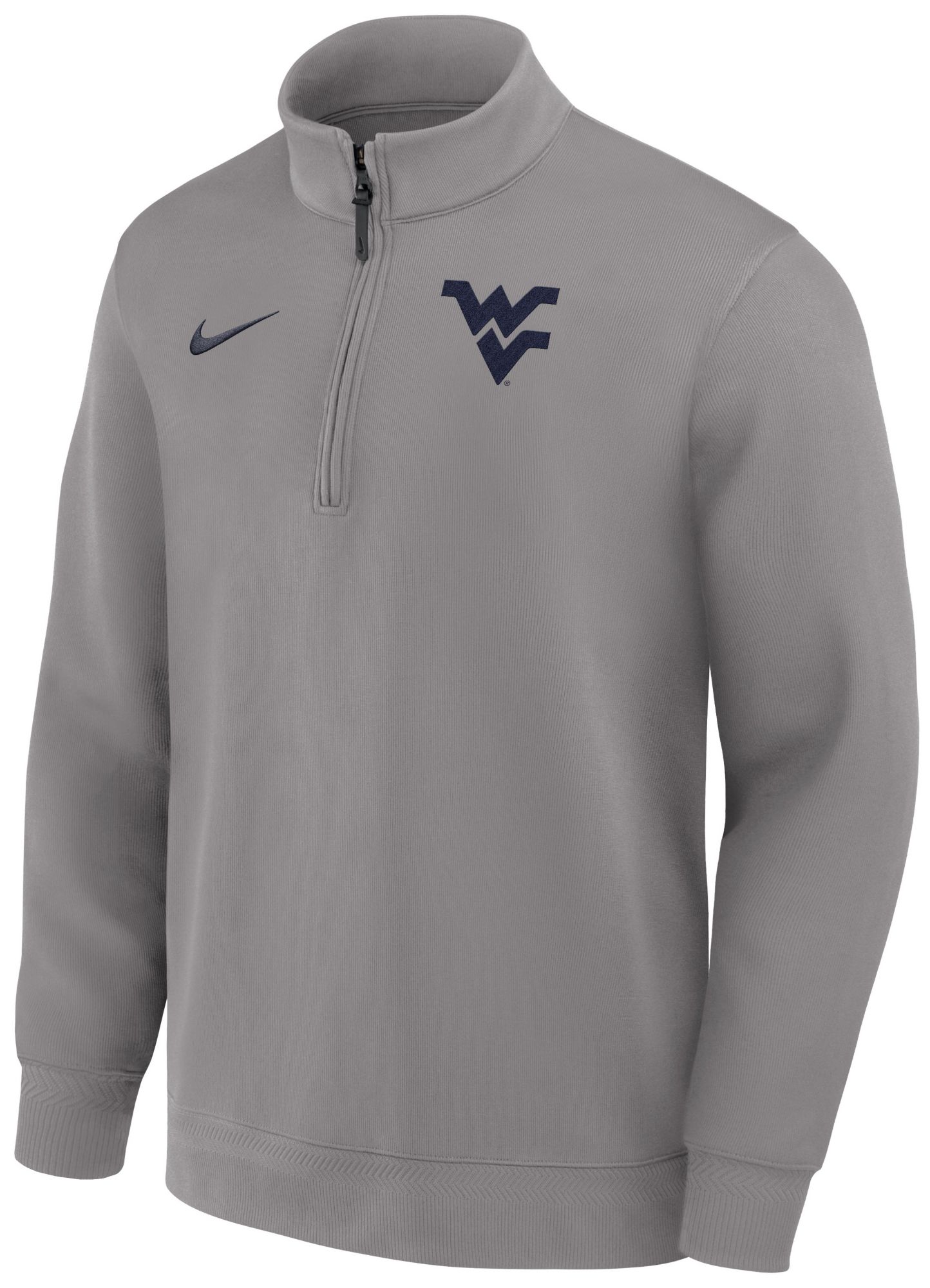 Nike Men's West Virginia Mountaineers Dust Coaches Dri-FIT Half-Zip Jacket product image