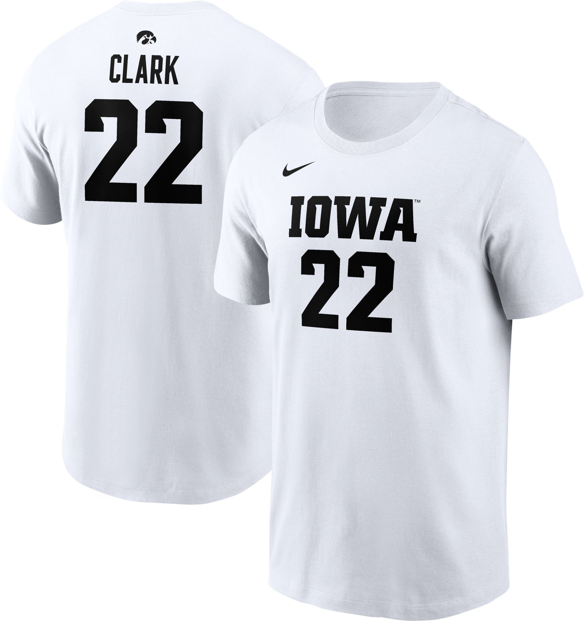 NCAA Men's Iowa Hawkeyes Caitlin Clark #22 White T-Shirt product image