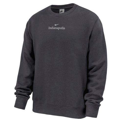 Nike Men's Cleveland Grey Club Fleece Crewneck Sweatshirt | Dick's