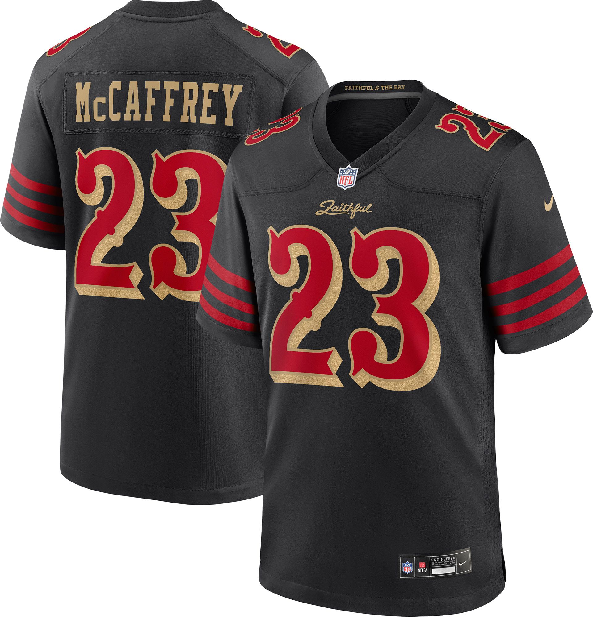 Nike Men's San Francisco 49ers Christian McCaffrey #23 NFL Rivalries Game Jersey product image