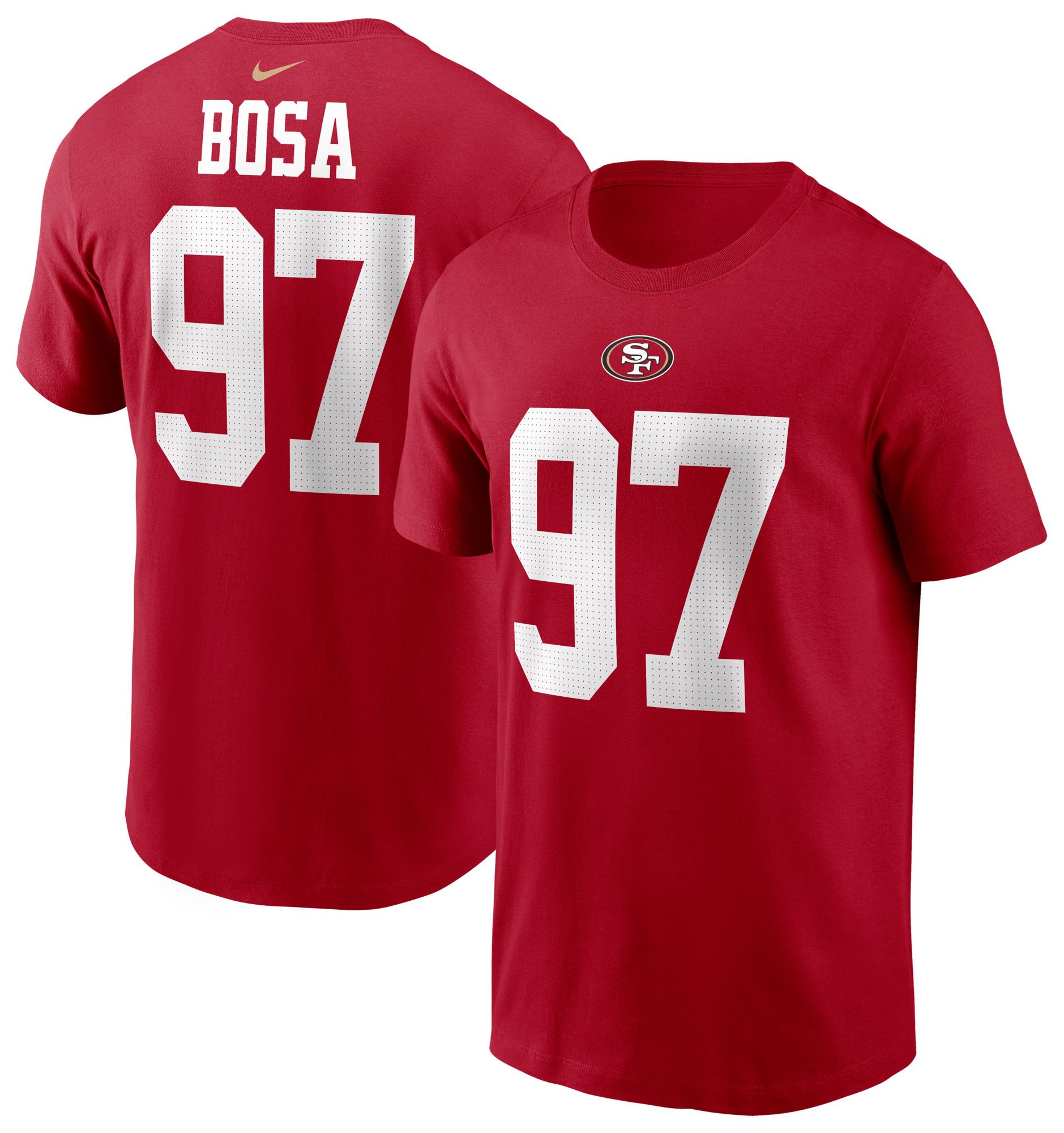Nike Men's San Francisco 49ers Nick Bosa #97 Gym Red T-Shirt product image