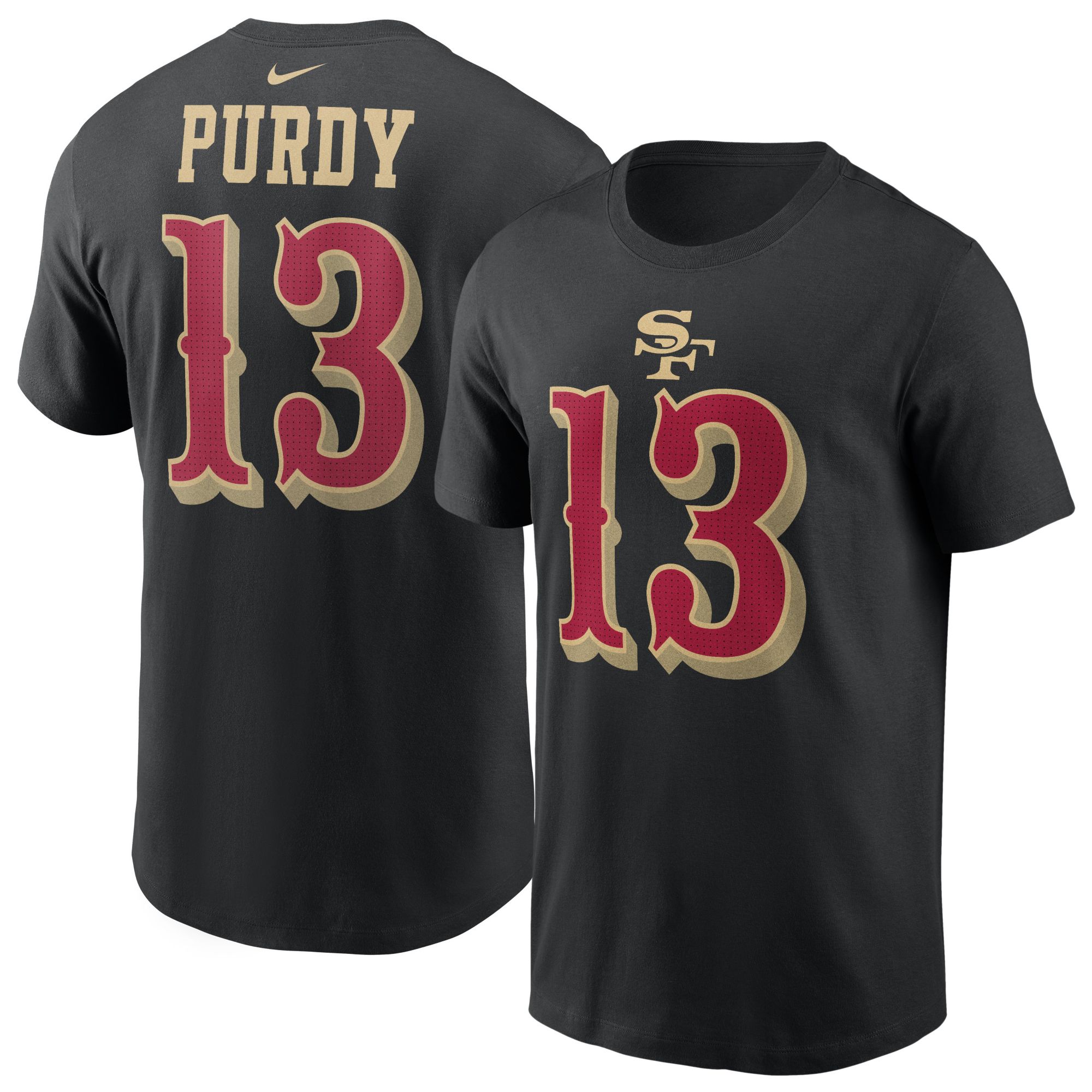 Nike Men's Brock Purdy #13 San Francisco 49ers Black T-Shirt product image