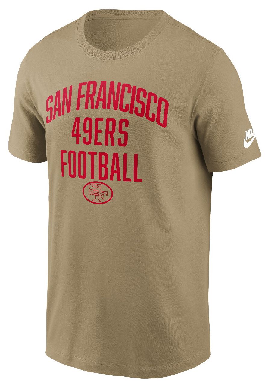 Nike Men's San Francisco 49ers Parachute Beige Essential T-Shirt product image