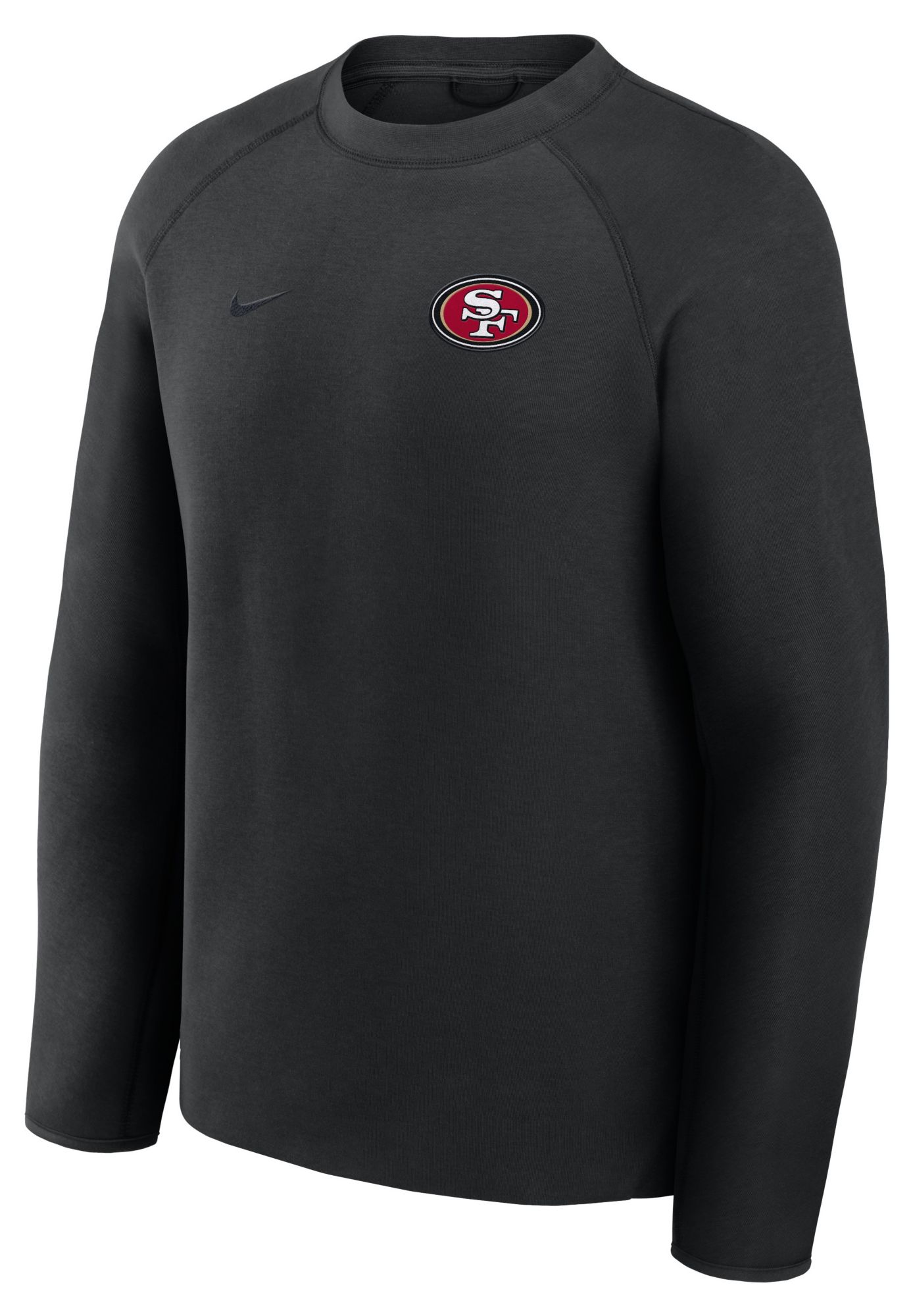 Nike Men's San Francisco 49ers Black Tech Fleece Crewneck Sweatshirt product image