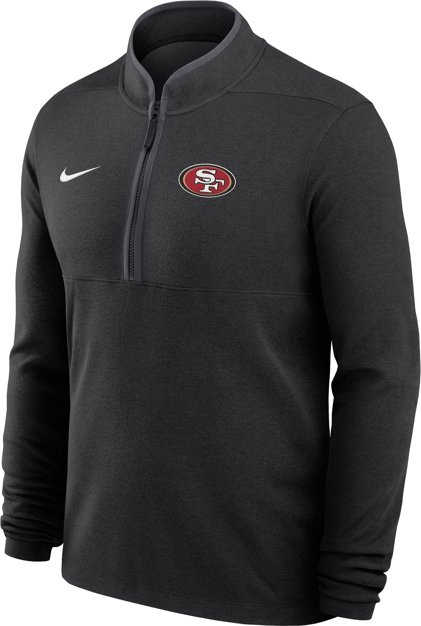 Nike Men's San Francisco 49ers Black Victory Half-Zip Pullover Jacket product image