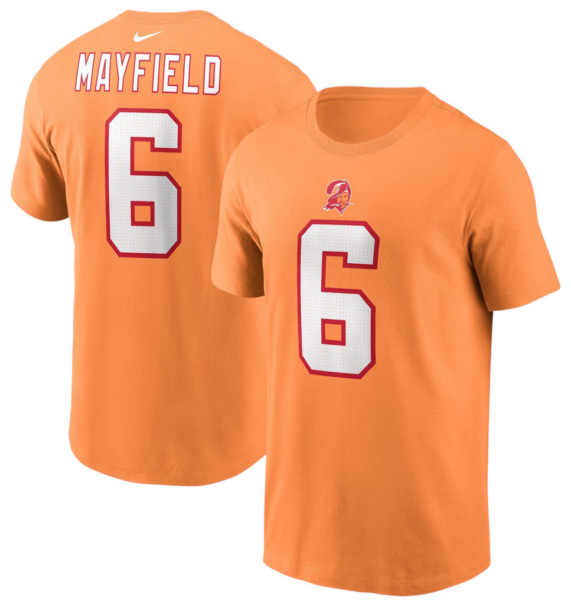 Nike Men's Tampa Bay Buccaneers Baker Mayfield #6 Orange Alternate T-Shirt product image