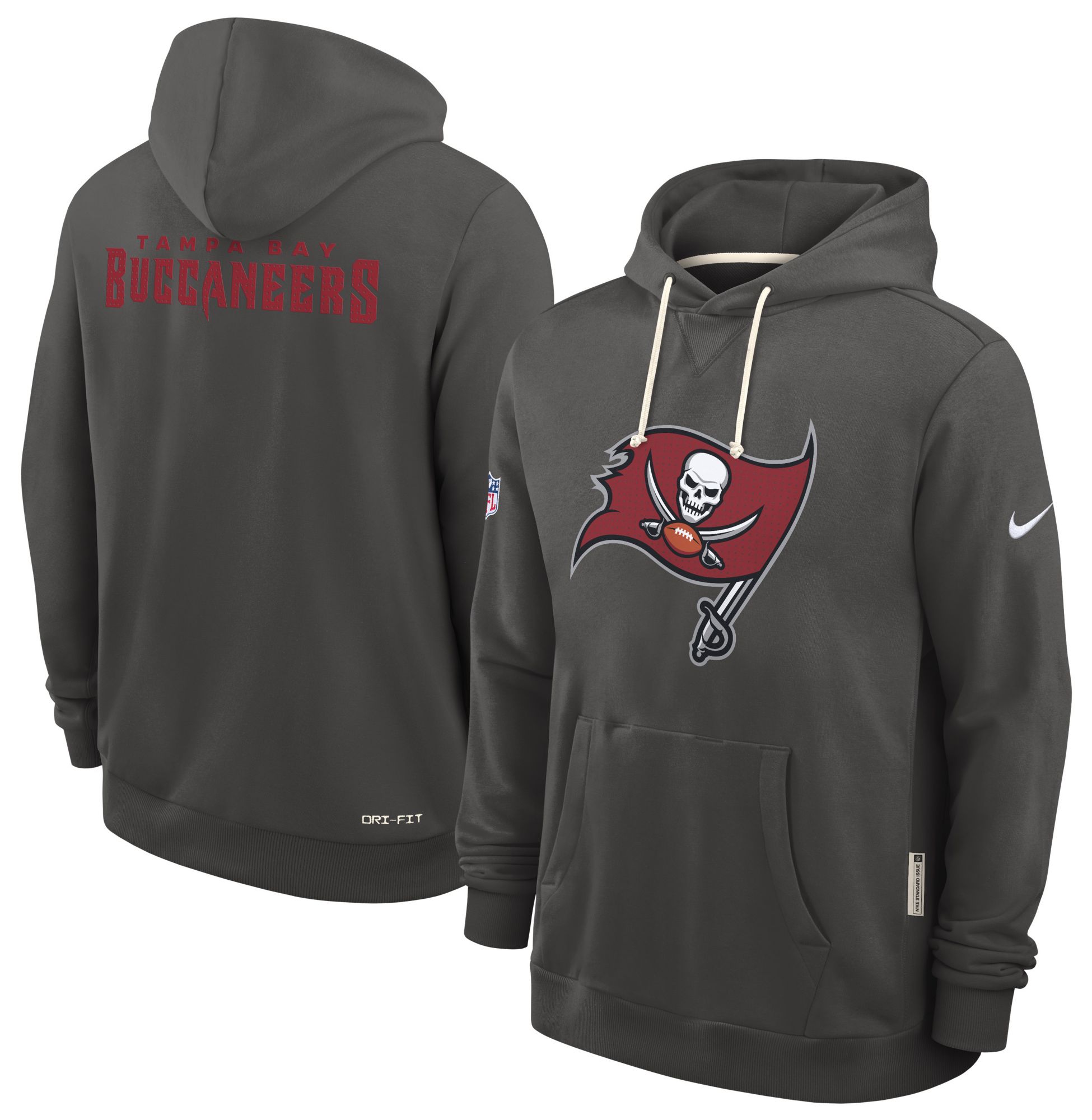 Nike Men's Tampa Bay Buccaneers Deep Pewter Standard Issue Pullover Hoodie product image