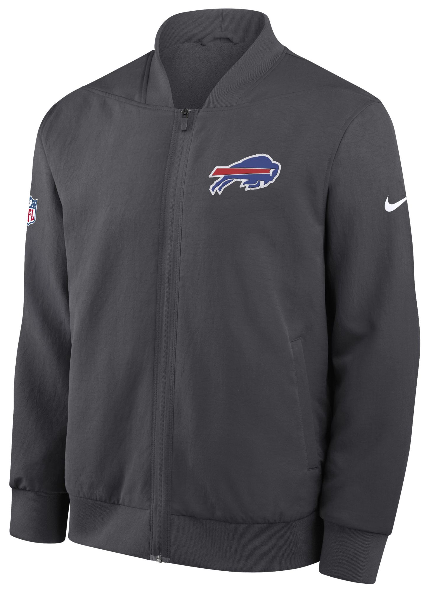 Nike Men's Buffalo Bills Anthracite Logo Bomber Jacket product image