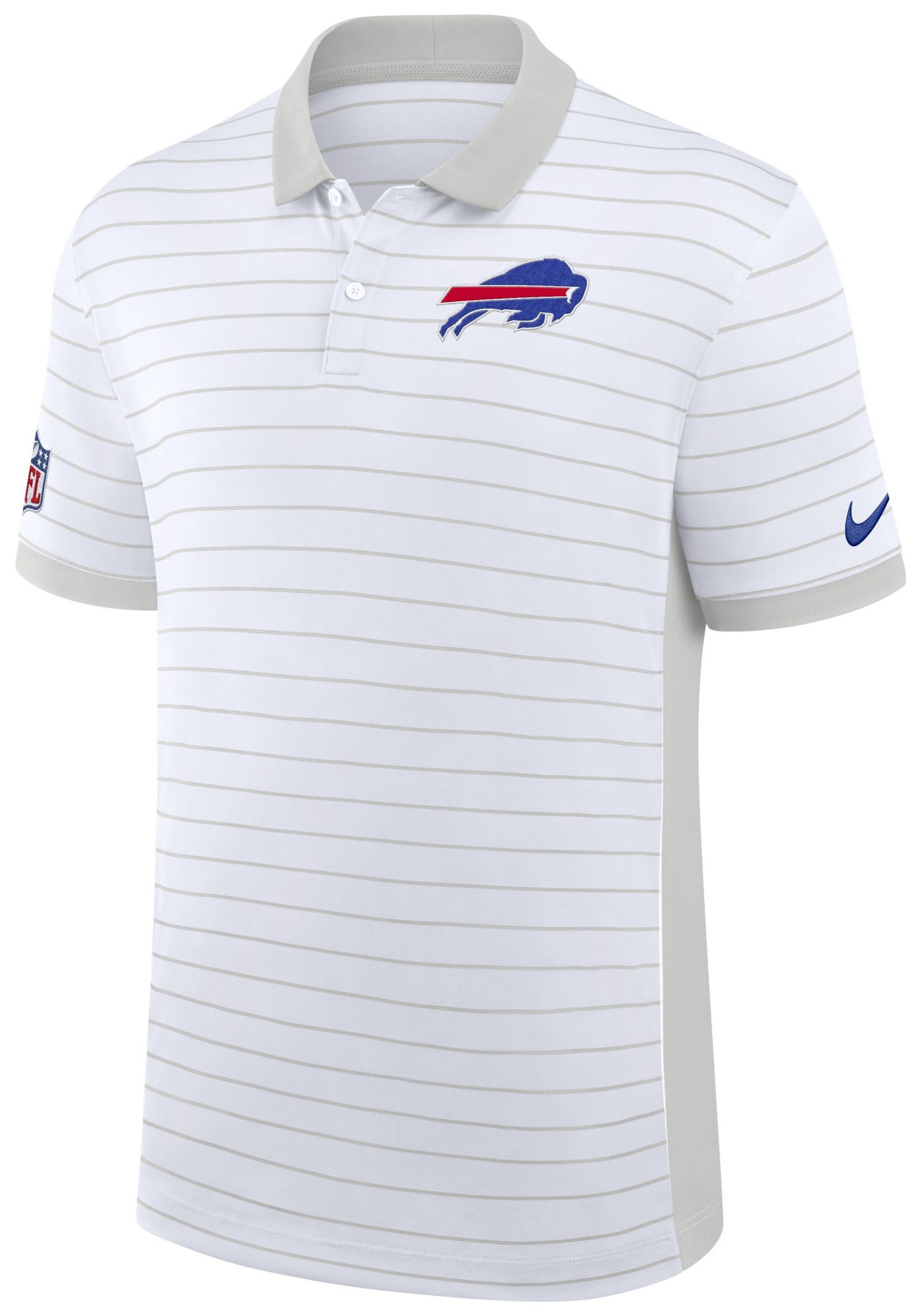 Nike Men's Buffalo Bills White Dri-FIT Victory Striped Polo product image