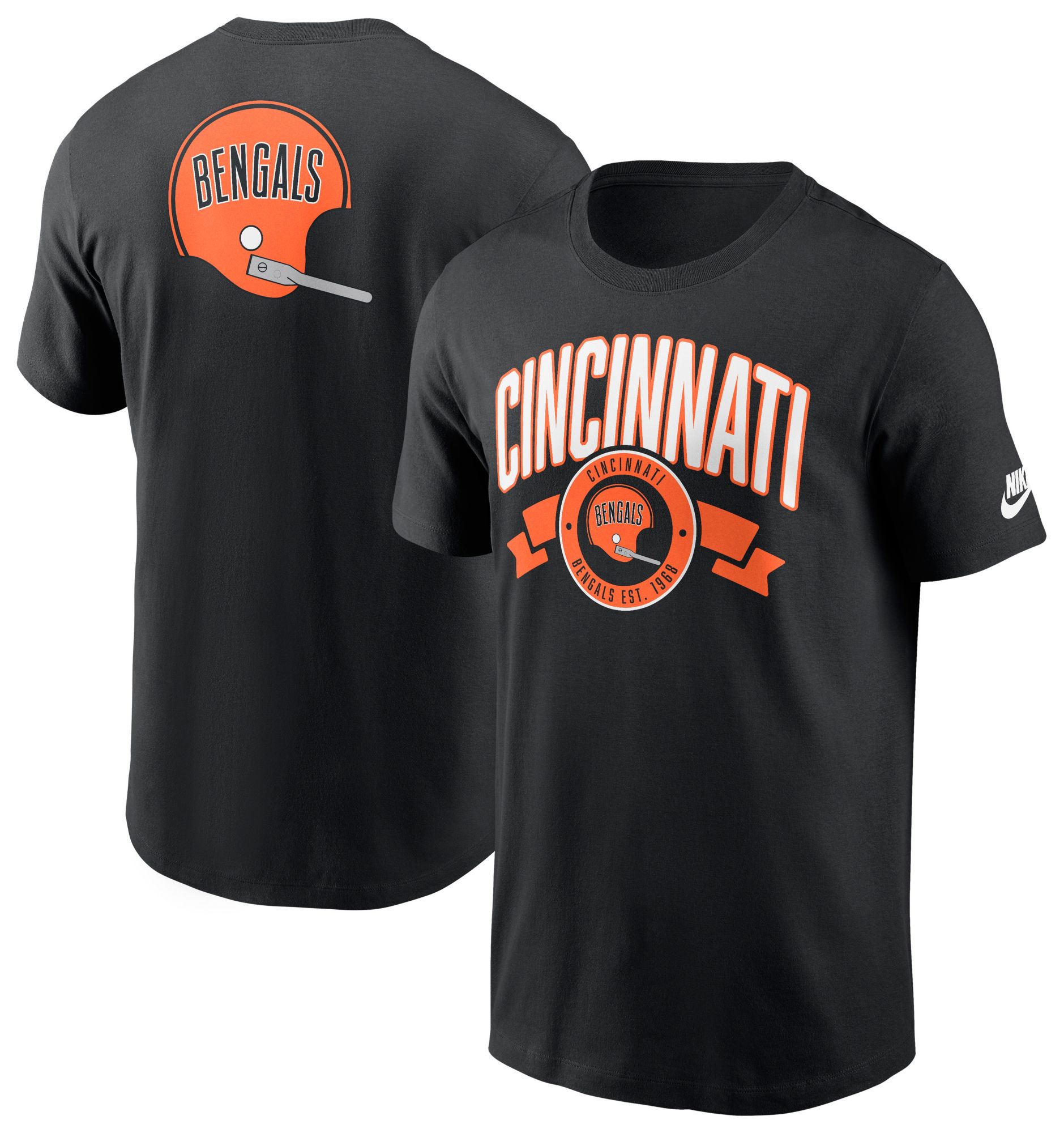 Nike Men's Cincinnati Bengals Black Rewind Patch T-Shirt product image