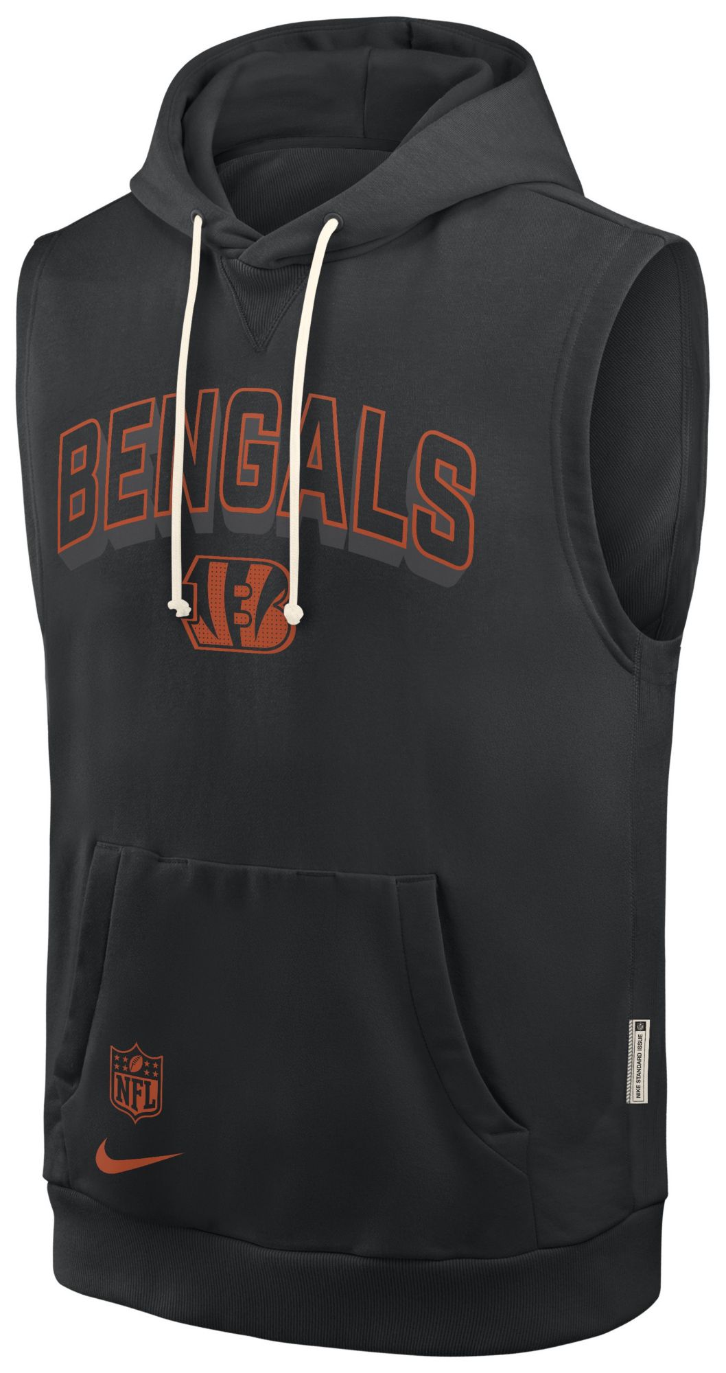 Nike Men's Cincinnati Bengals Black Sleeveless Hoodie product image