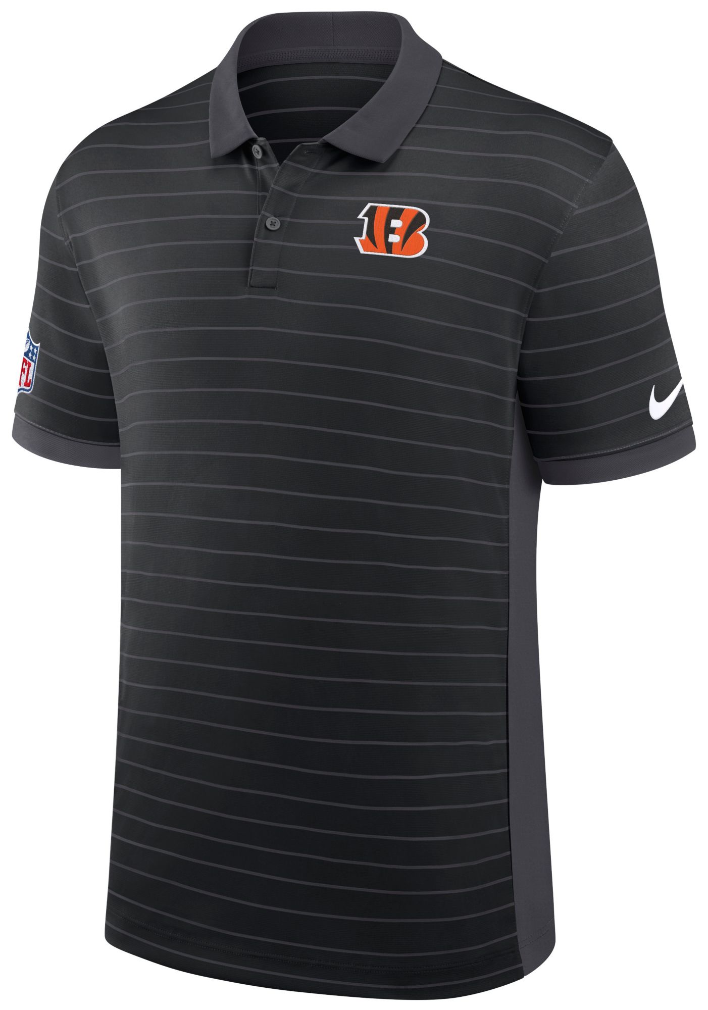 Nike Men's Cincinnati Bengals Black Striped Polo product image