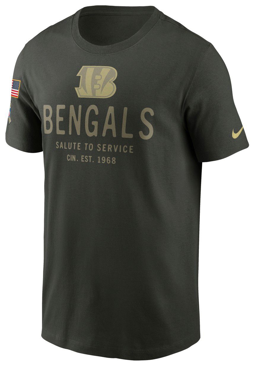 Nike Men's Cincinnati Bengals Salute To Service 2025 Sequoia Dri-FIT T-Shirt product image