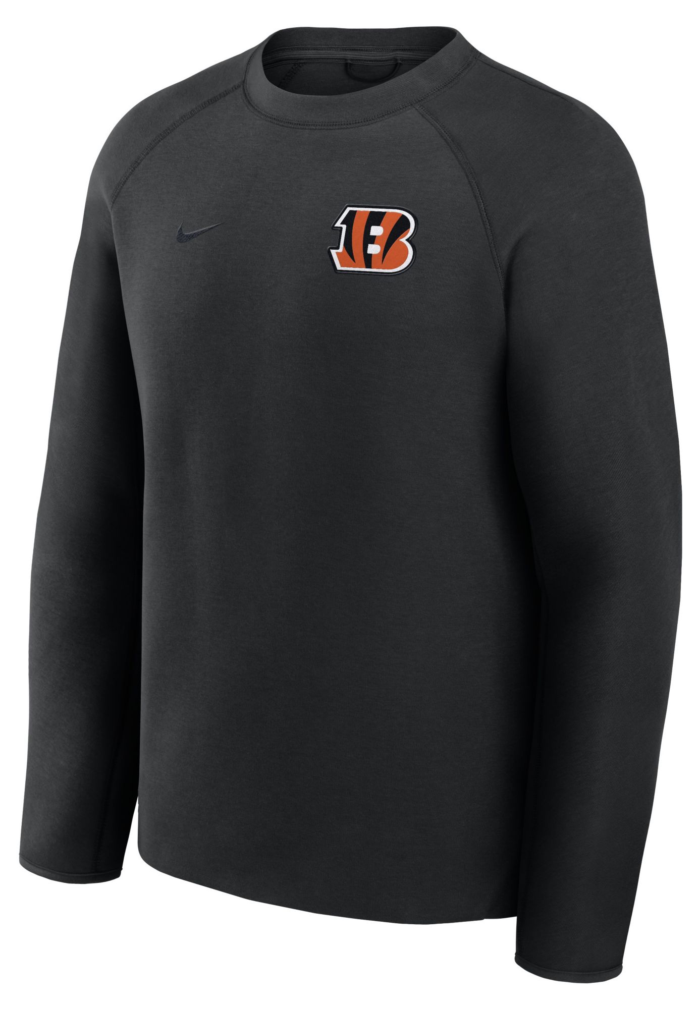 Nike Men's Cincinnati Bengals Black Tech Fleece Crewneck Sweatshirt product image