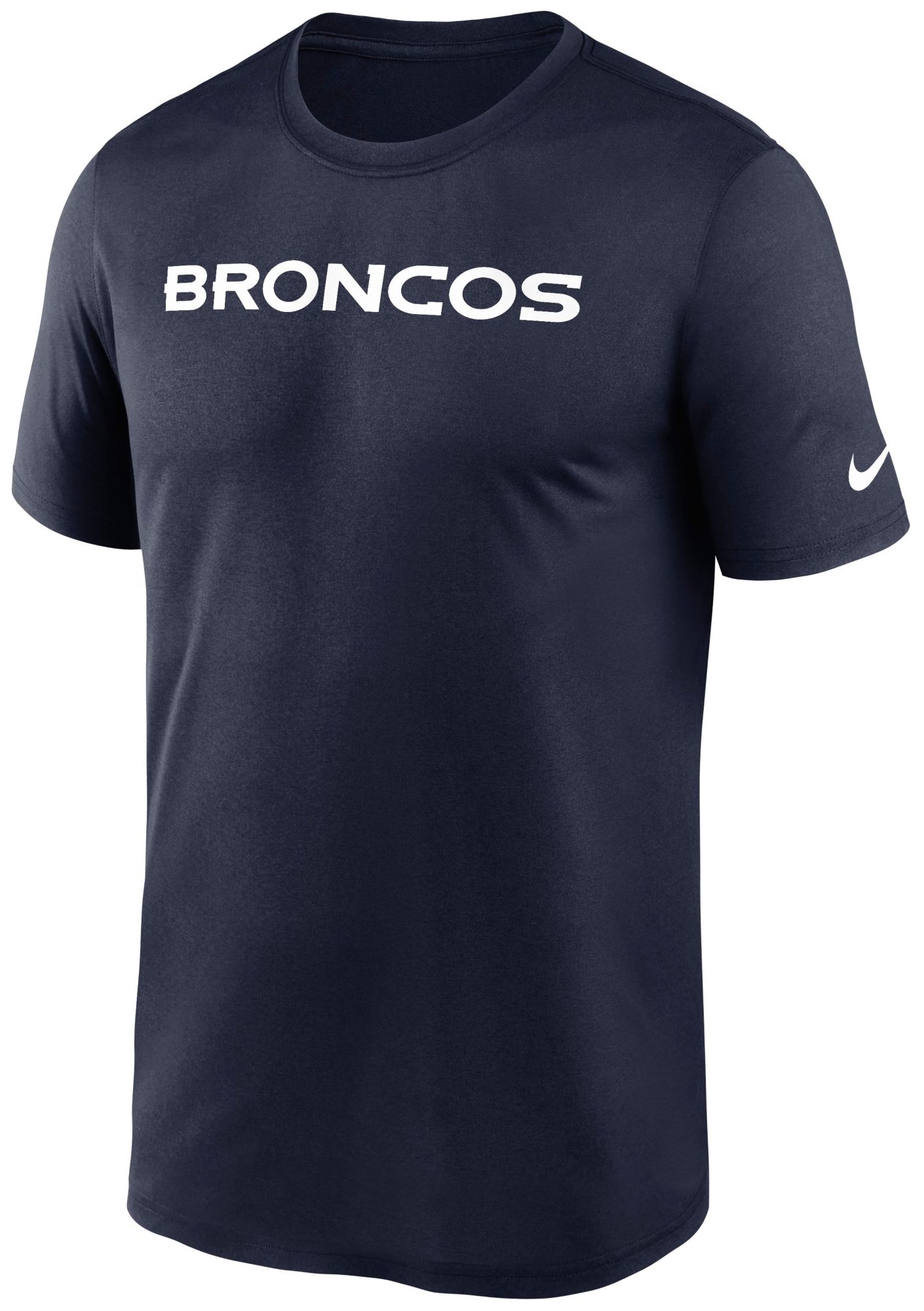 Nike Men's Denver Broncos College Navy Legend Wordmark Long Sleeve T-Shirt product image