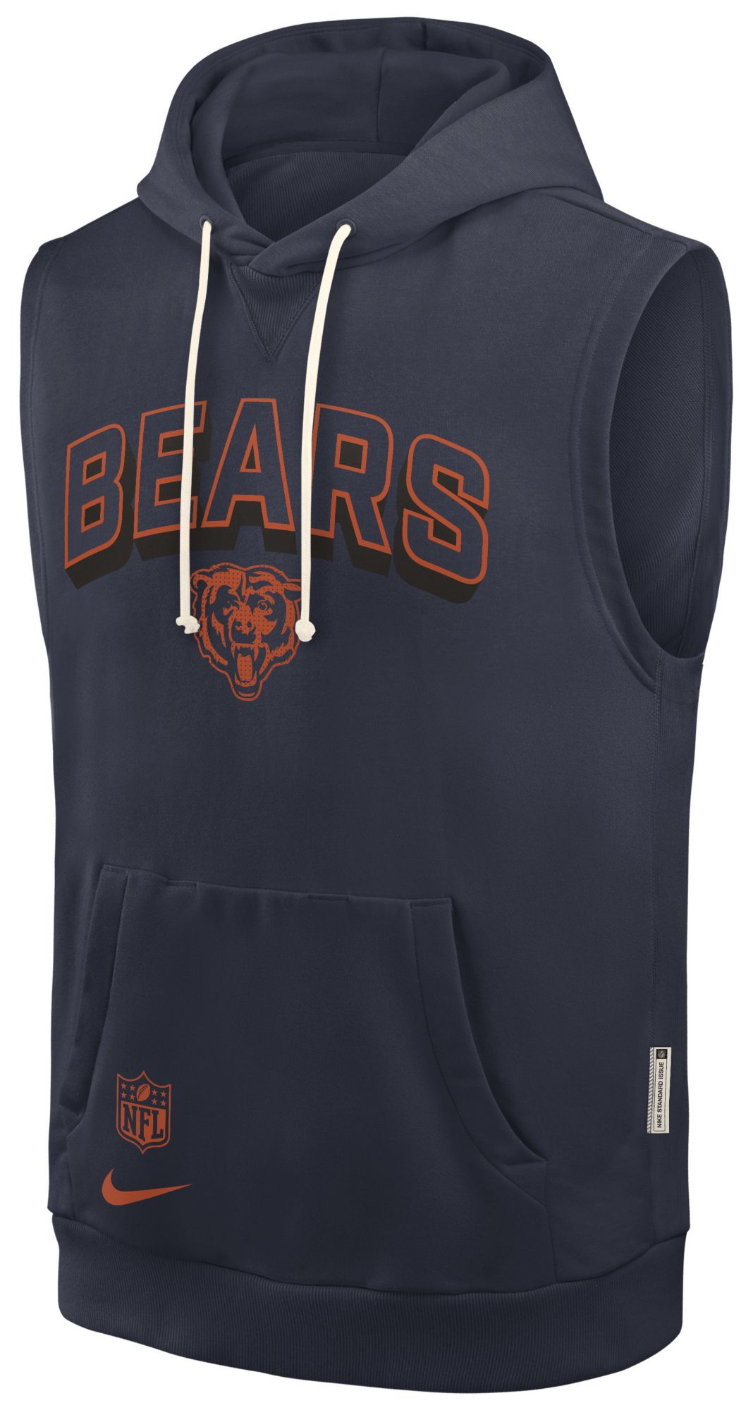 Nike Men's Chicago Bears Marine Sleeveless Hoodie product image