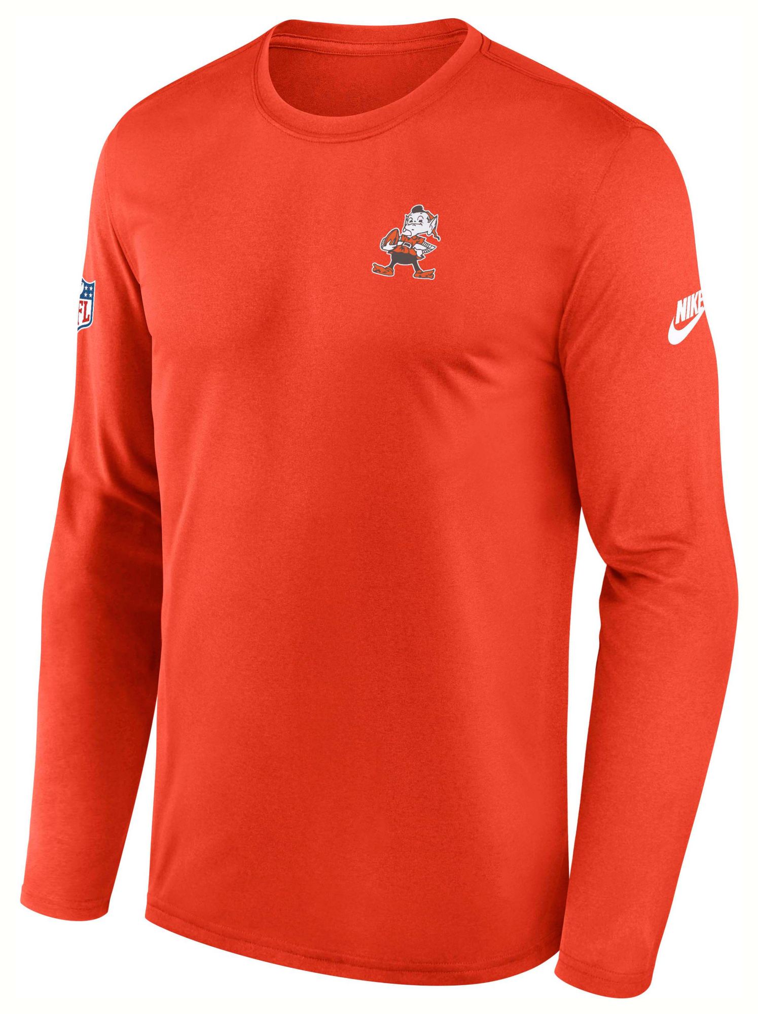 Nike Men's Cleveland Browns Team Orange Legend Alternate Long Sleeve T-Shirt product image