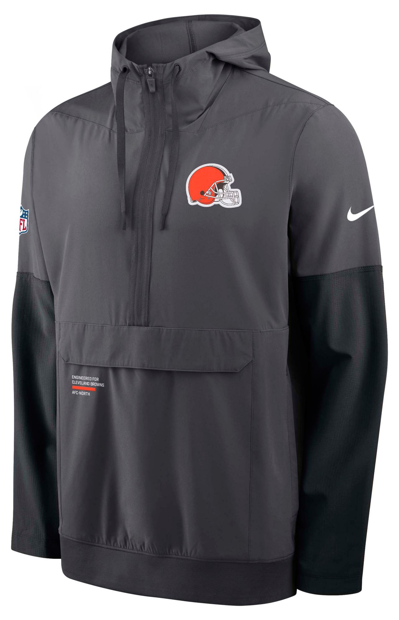 Nike Men's Cleveland Browns Anthracite Logo Anorak product image