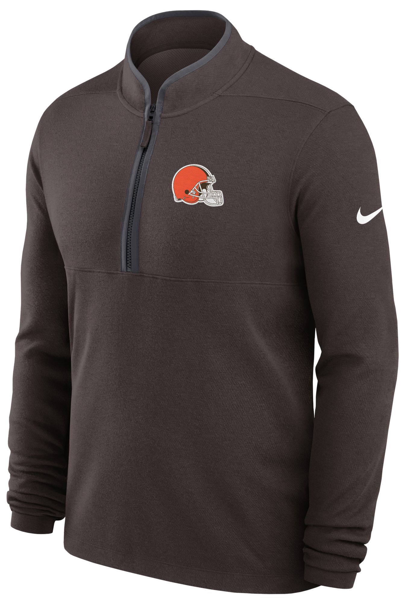 Nike Men's Cleveland Browns Seal Brown Victory Half-Zip Shirt product image