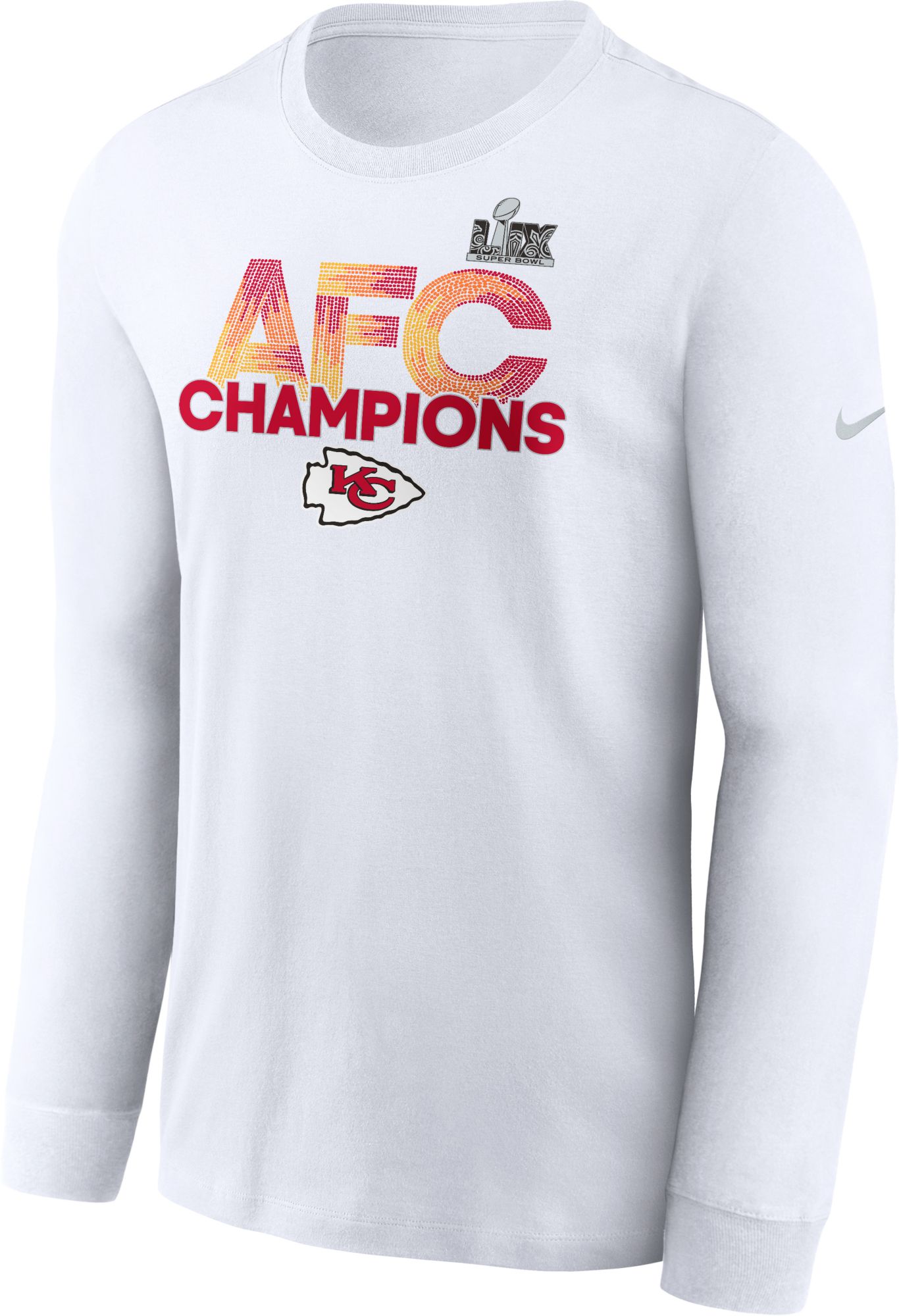 Nike Adult 2024-25 AFC Champions Kansas City Chiefs Long Sleeve T-Shirt product image