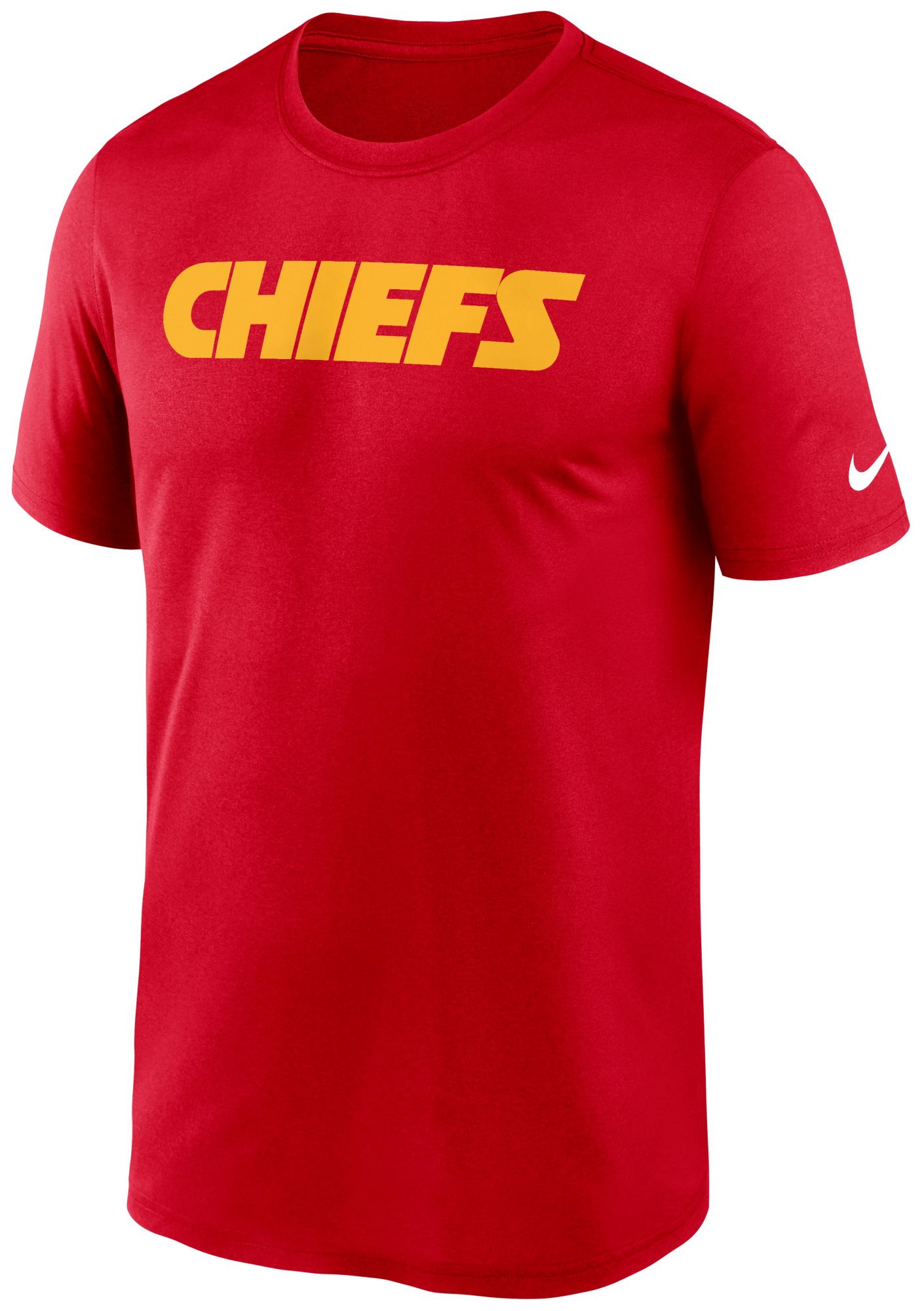 Nike Men's Kansas City Chiefs University Red Legend Wordmark Long Sleeve T-Shirt product image
