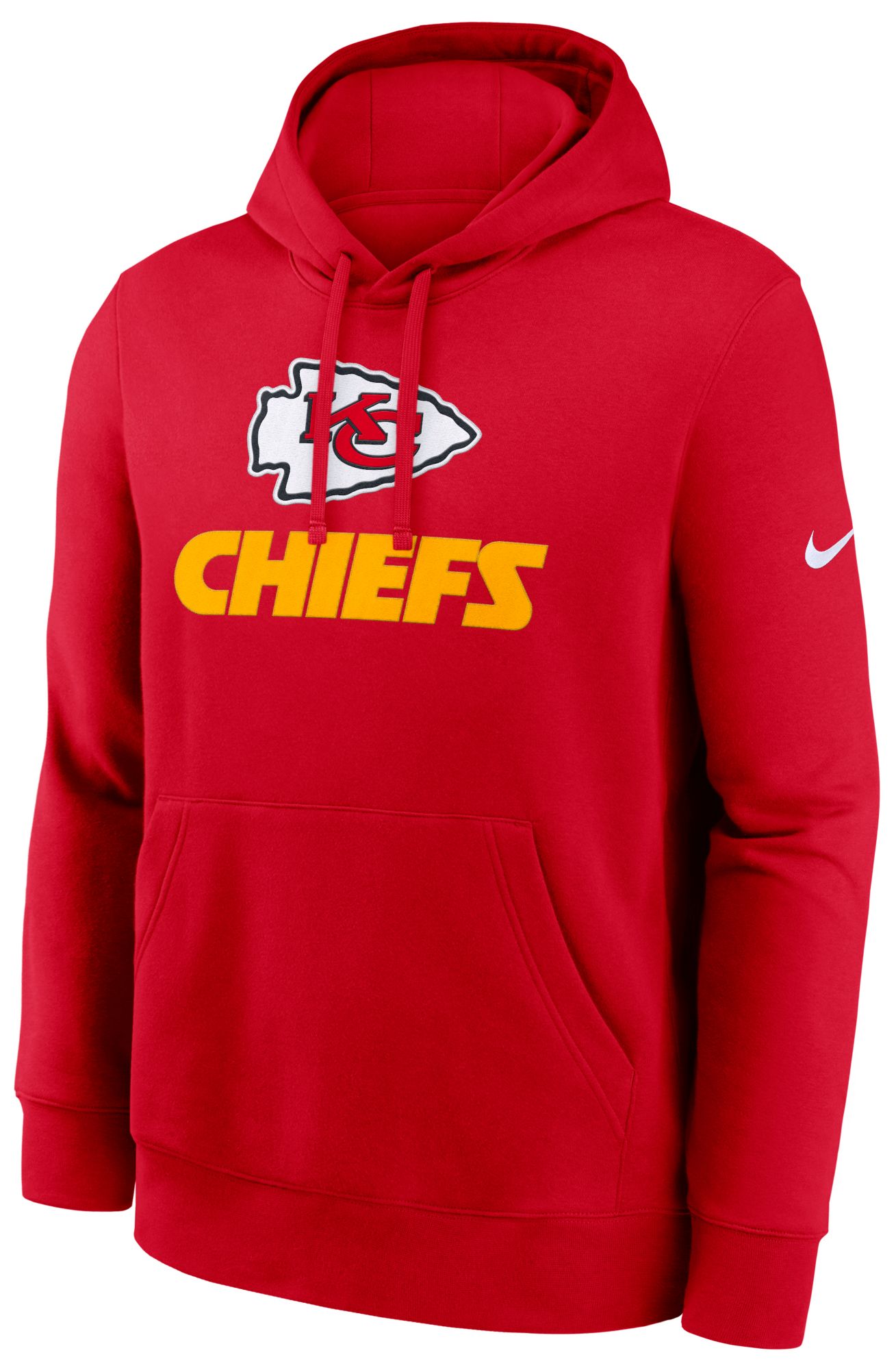 Nike Men's Kansas City Chiefs University Red Rewind Club Fleece Pullover Hoodie product image
