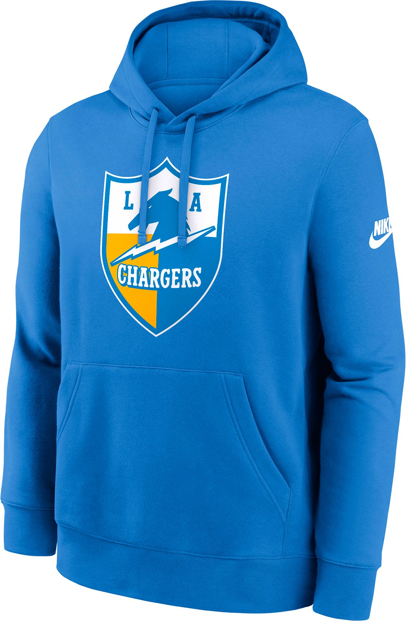Nike Men's Los Angeles Chargers Italy Blue Club Fleece Logo Pullover Hoodie product image