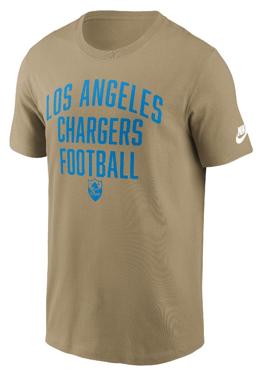 Nike Men's Los Angeles Chargers Parachute Beige Essential T-Shirt product image