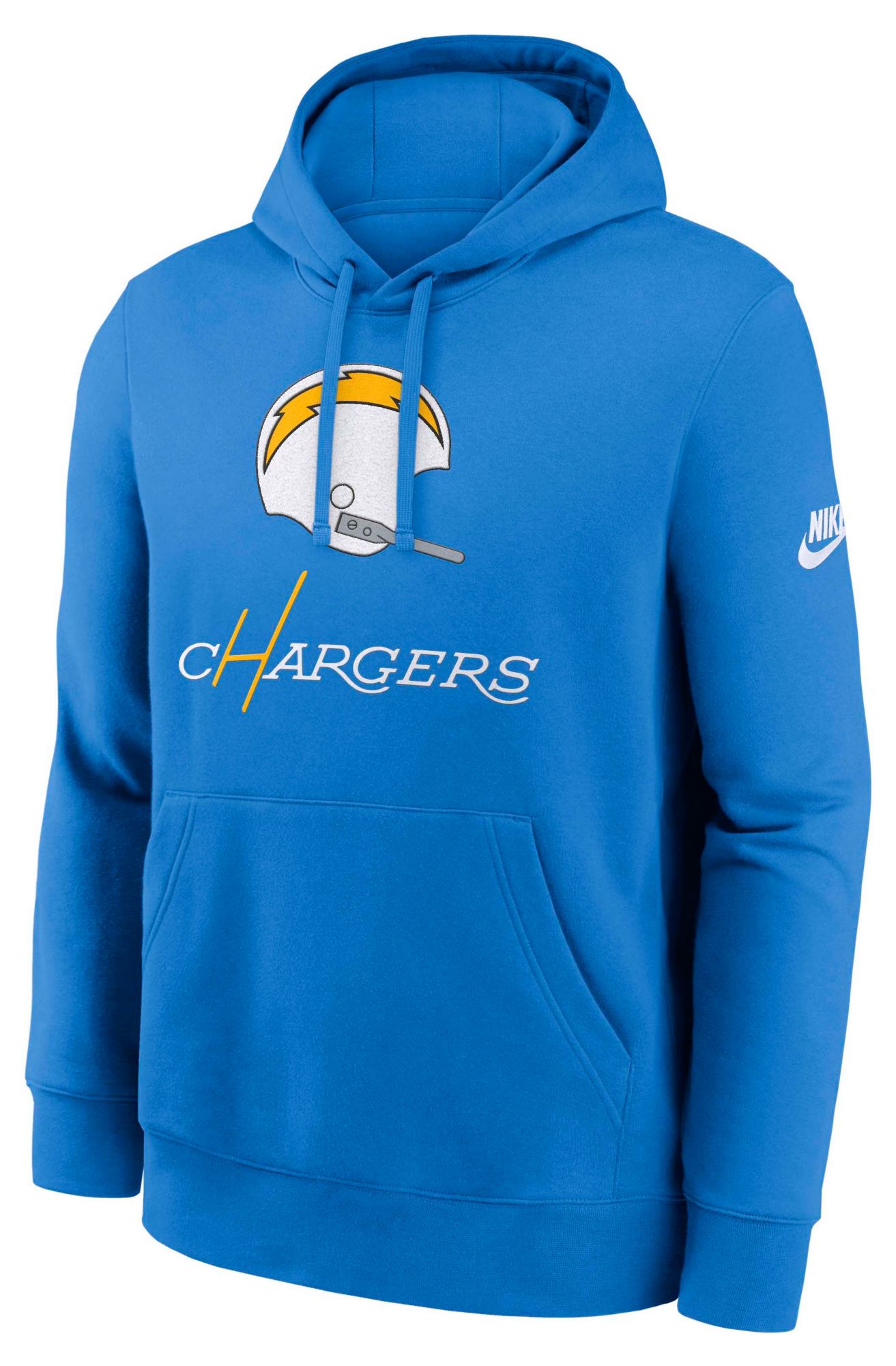Nike Men's Los Angeles Chargers Italy Blue Rewind Club Fleece Pullover Hoodie product image