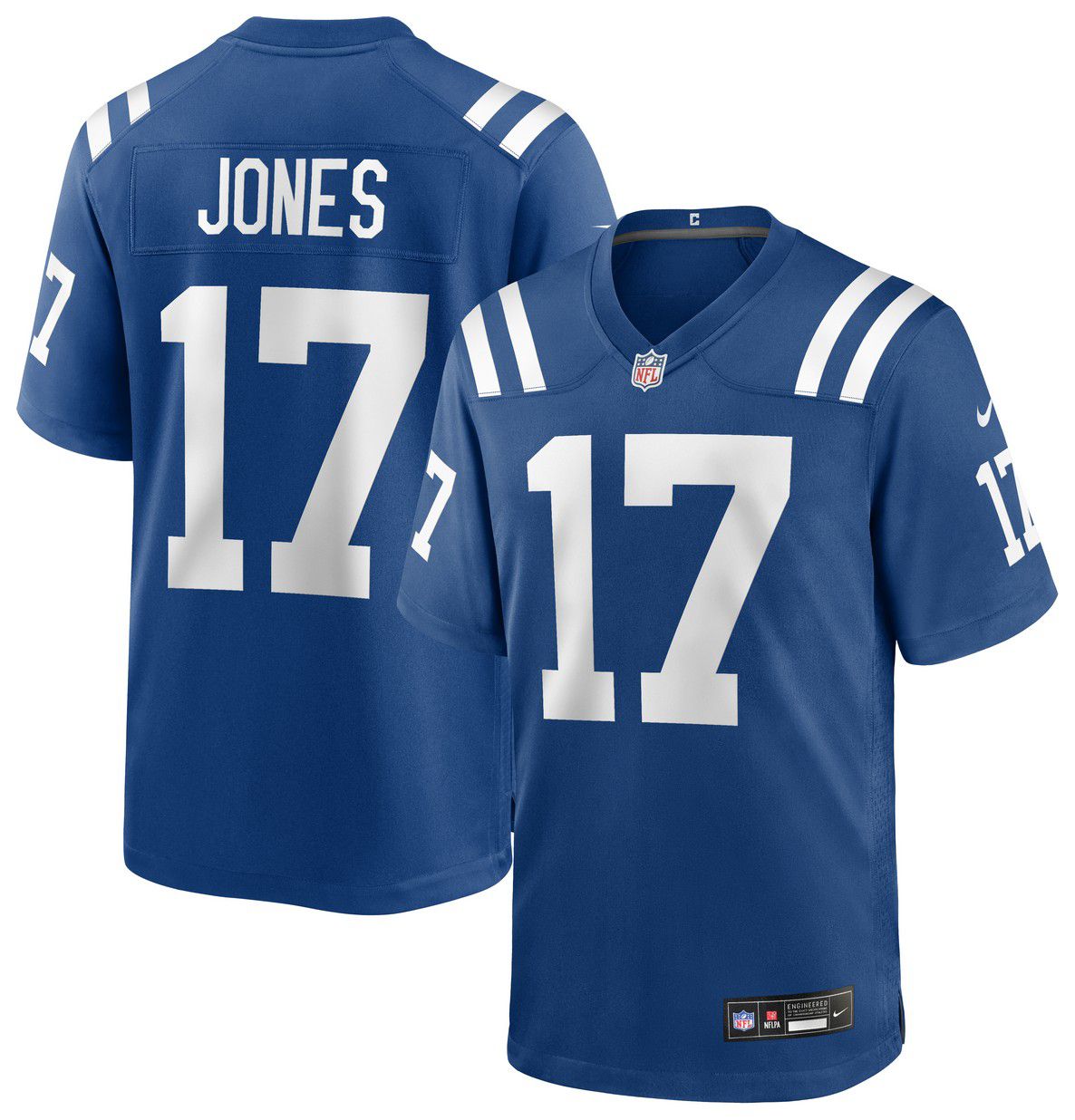 Nike Men's Indianapolis Colts Blue Daniel Jones #17 Jersey product image