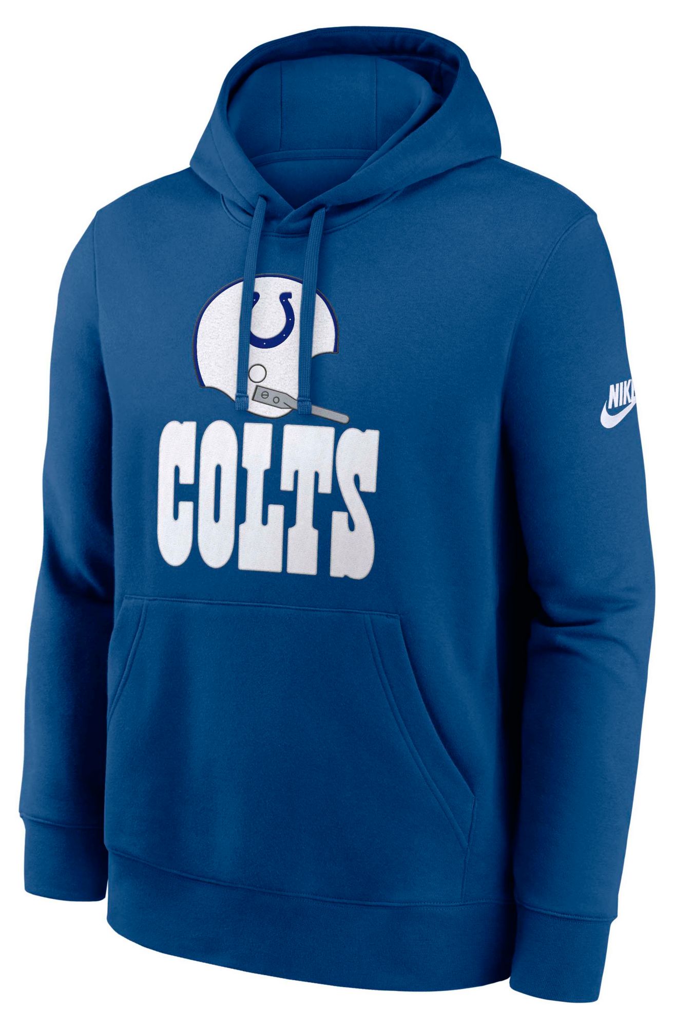 Nike Men's Indianapolis Colts Gym Blue Rewind Club Fleece Pullover Hoodie product image