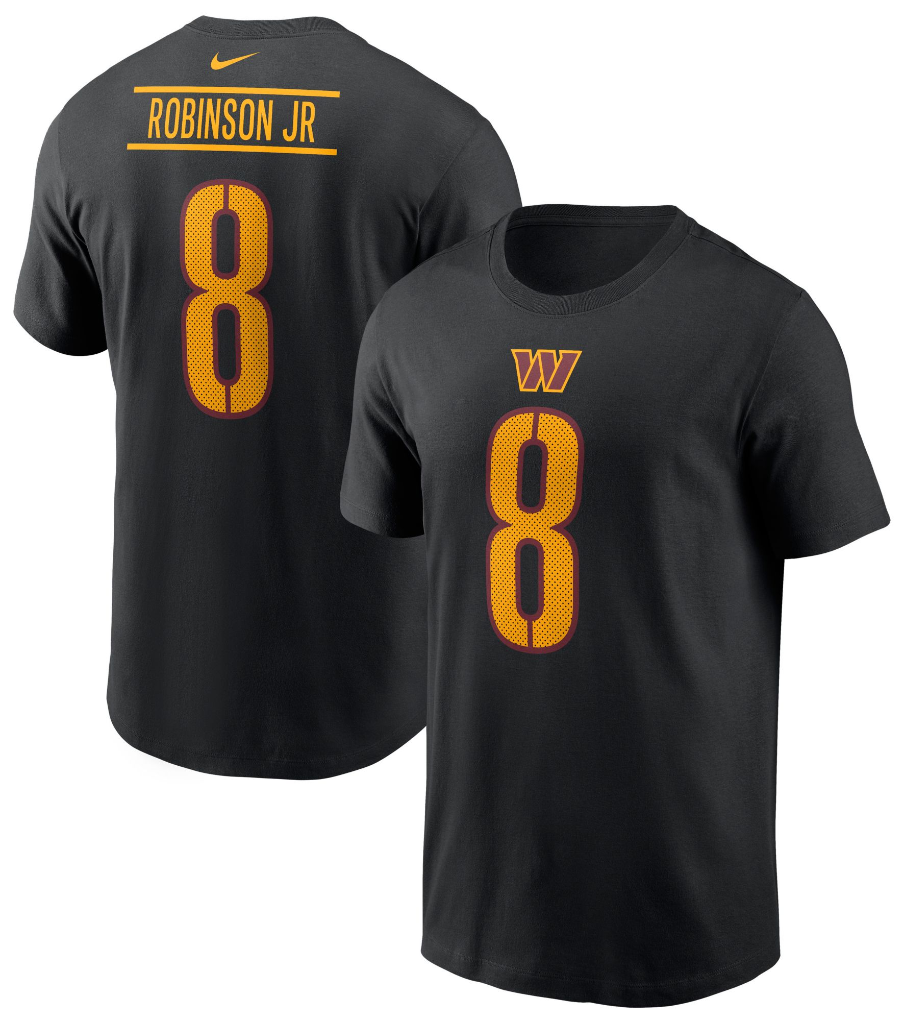 Nike Men's Washington Commanders Brian Robinson Jr #8 Black T-Shirt product image
