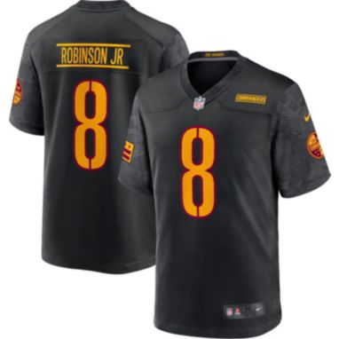 sorry, Nike Men's Washington Commanders Brian Robinson Jr #8 Black Alternate Game Jersey is currently out of stock
