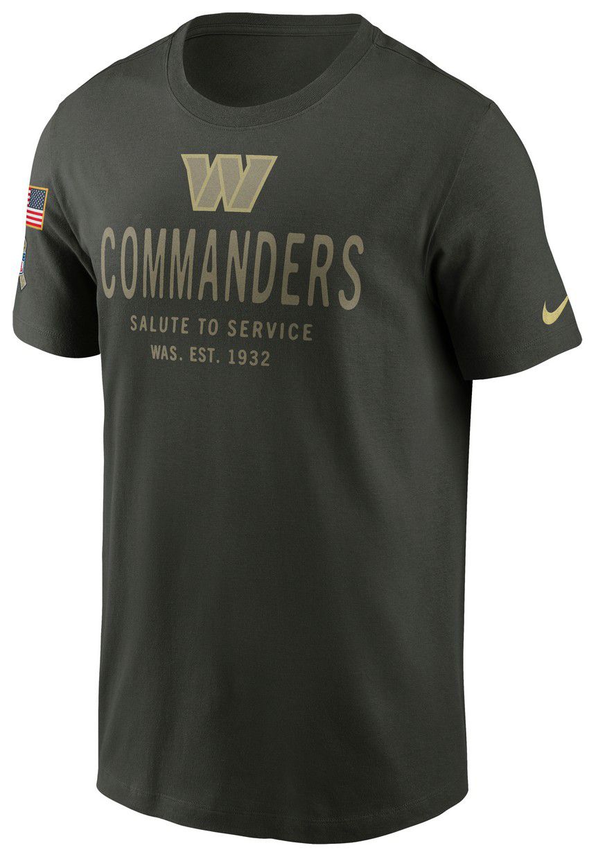 Nike Men's Washington Commanders Salute To Service 2025 Sequoia Dri-FIT T-Shirt product image