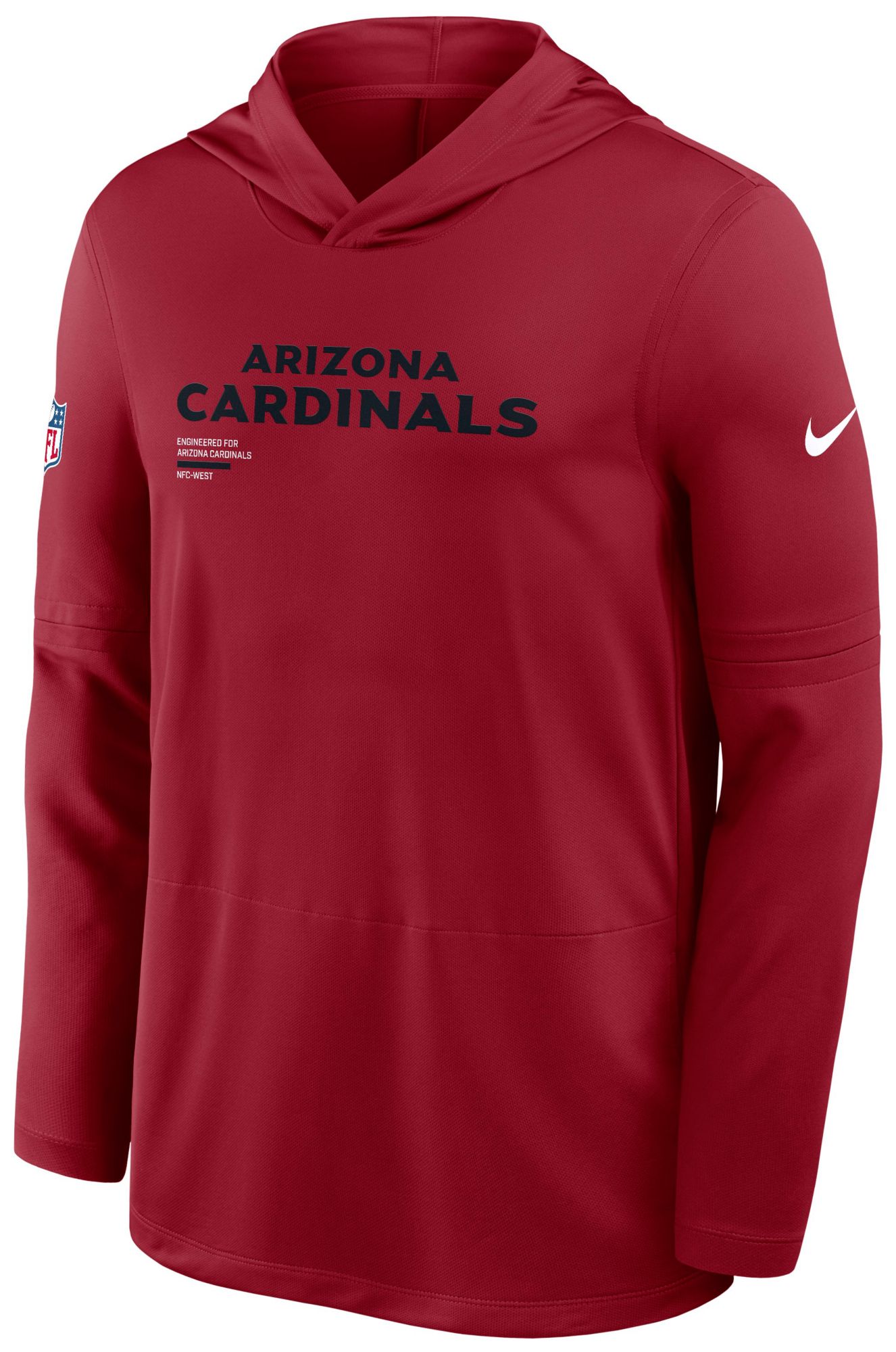 Nike Men's Arizona Cardinals Tough Red Dri-FIT Hooded Long Sleeve T-Shirt product image