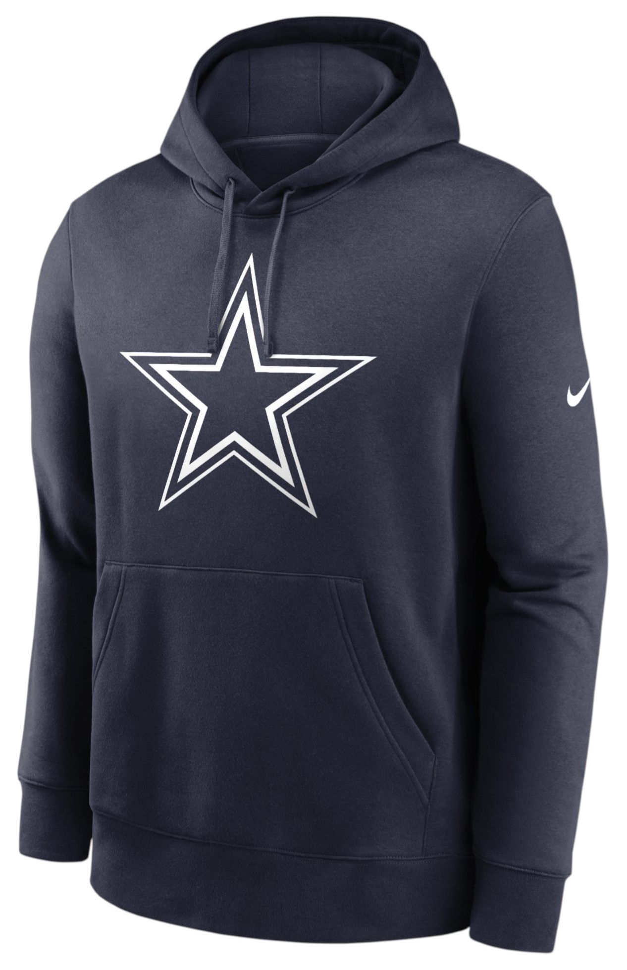 Nike Men's Dallas Cowboys Navy Club Fleece Logo Pullover Hoodie product image