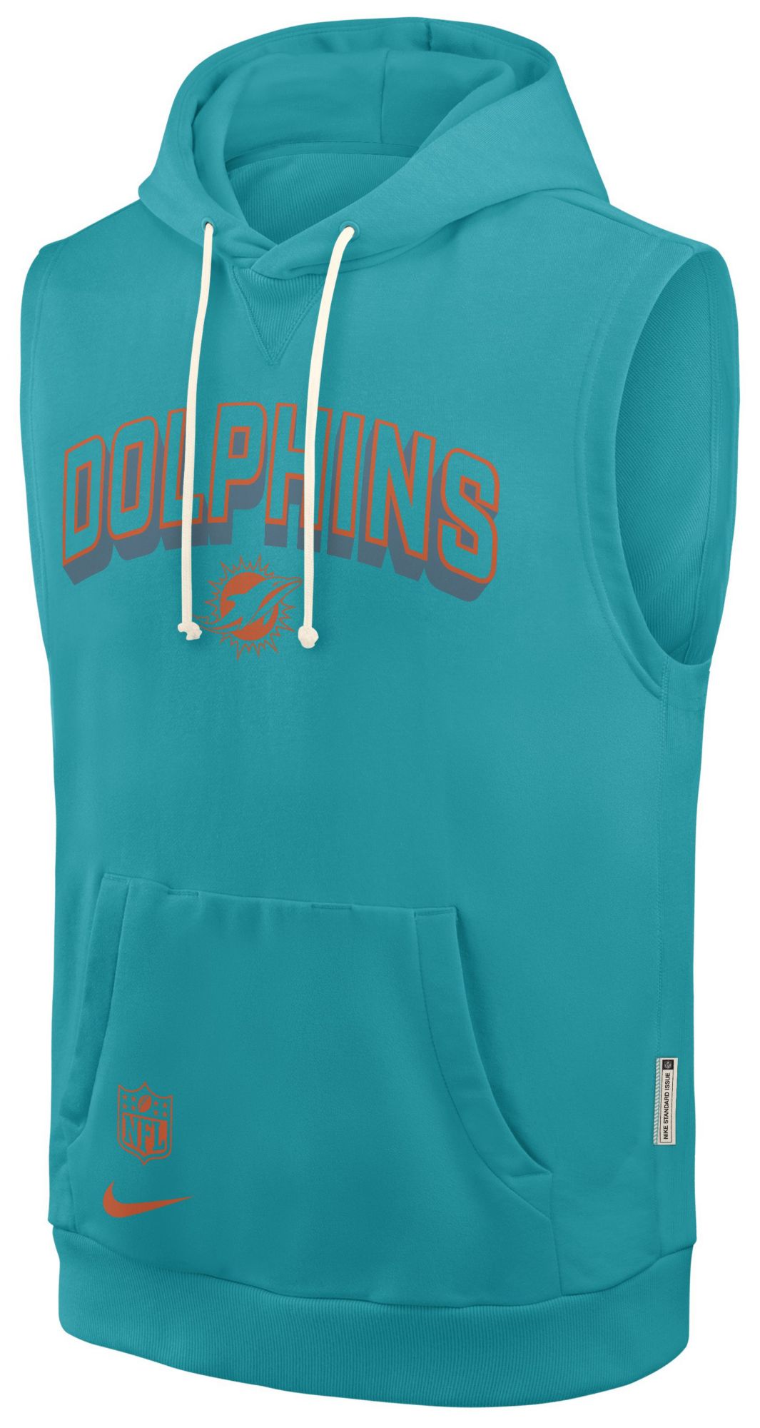 Nike Men's Miami Dolphins Turbo Green Sleeveless Hoodie product image