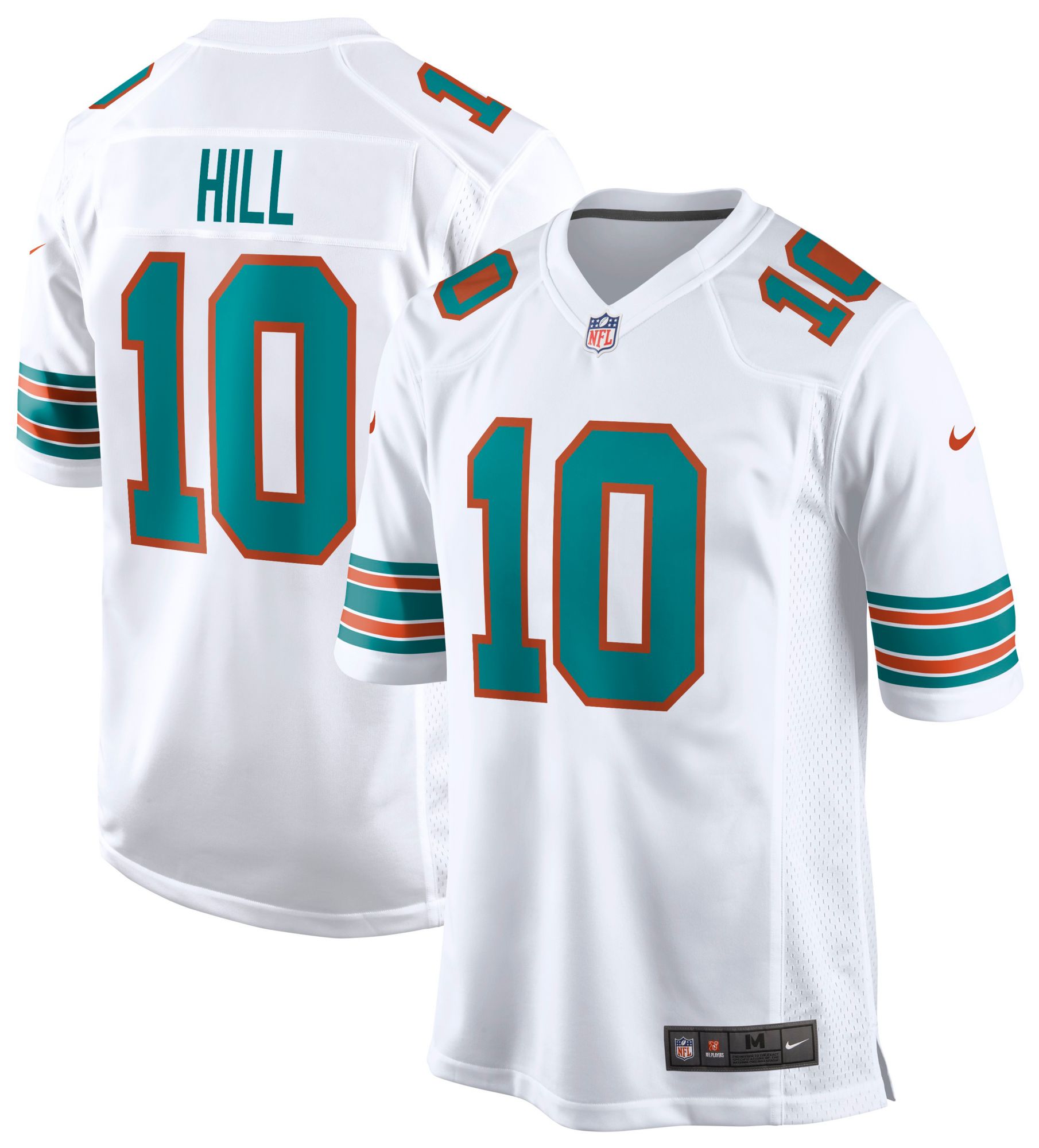 Nike Men's Miami Dolphins Tyreek Hill #10 Alternate 2 White Game Jersey product image