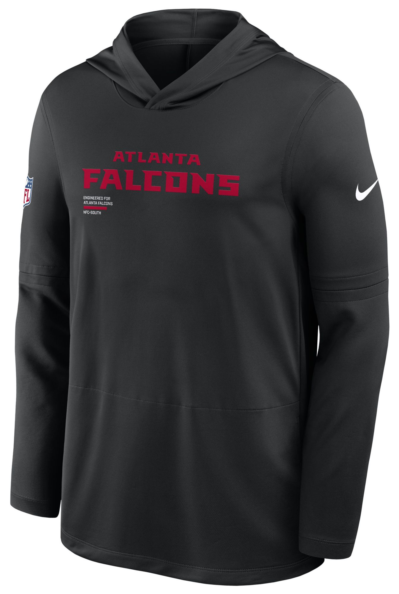 Nike Men's Atlanta Falcons Black Dri-FIT Hooded Long Sleeve T-Shirt product image