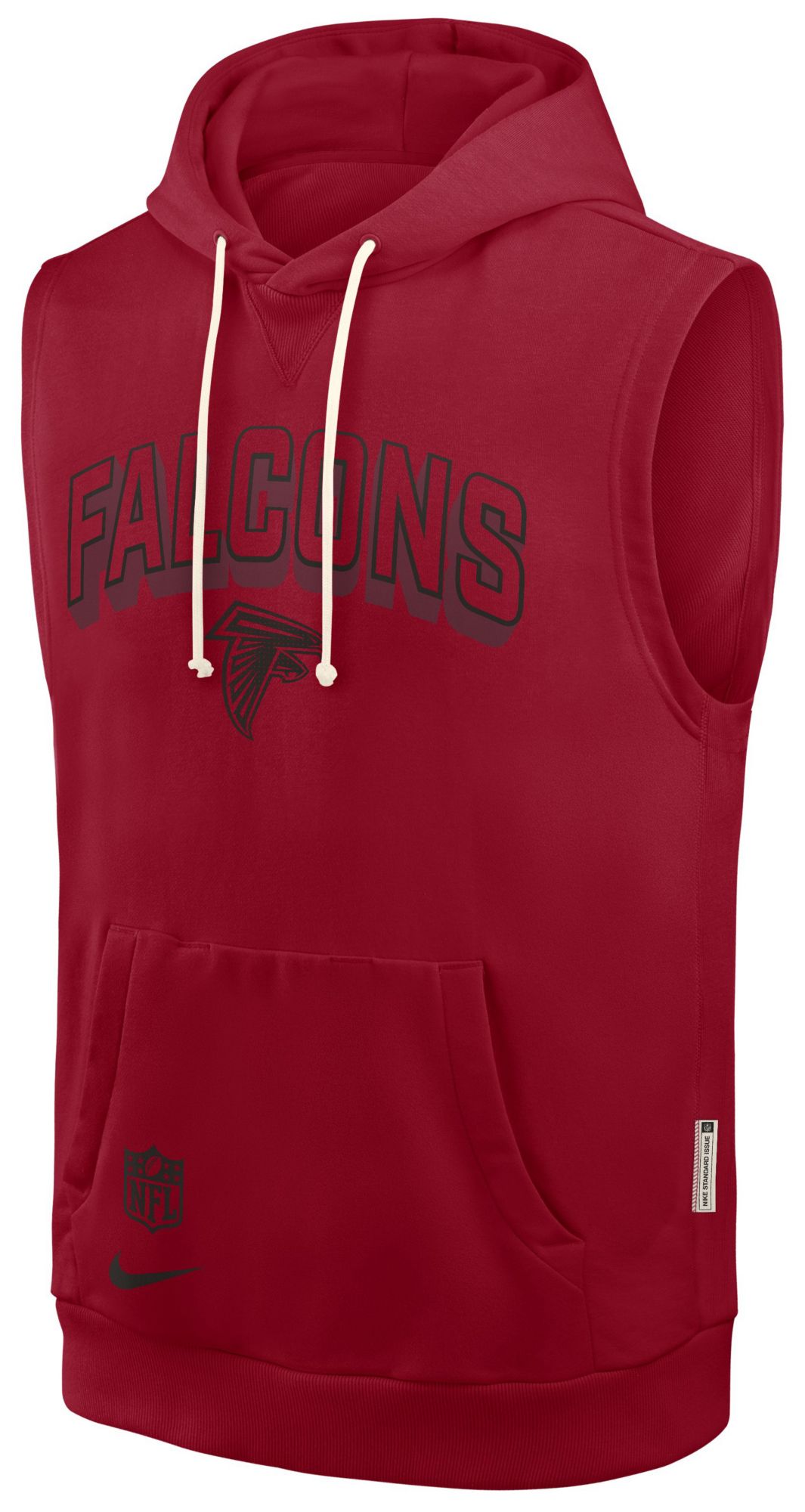 Nike Men's Atlanta Falcons Gym Red Sleeveless Hoodie product image