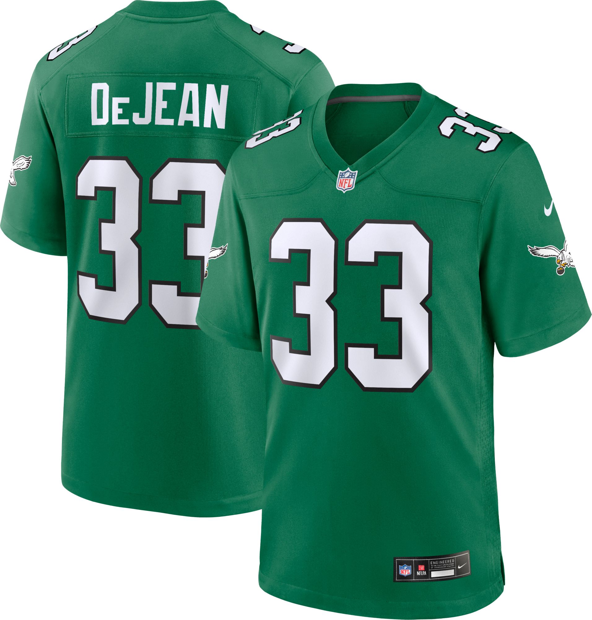 Nike Men's Philadelphia Eagles Cooper DeJean #33 Kelly Green Game Jersey product image