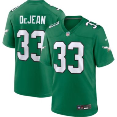 sorry, Nike Men's Philadelphia Eagles Cooper DeJean #33 Kelly Green Game Jersey is currently out of stock