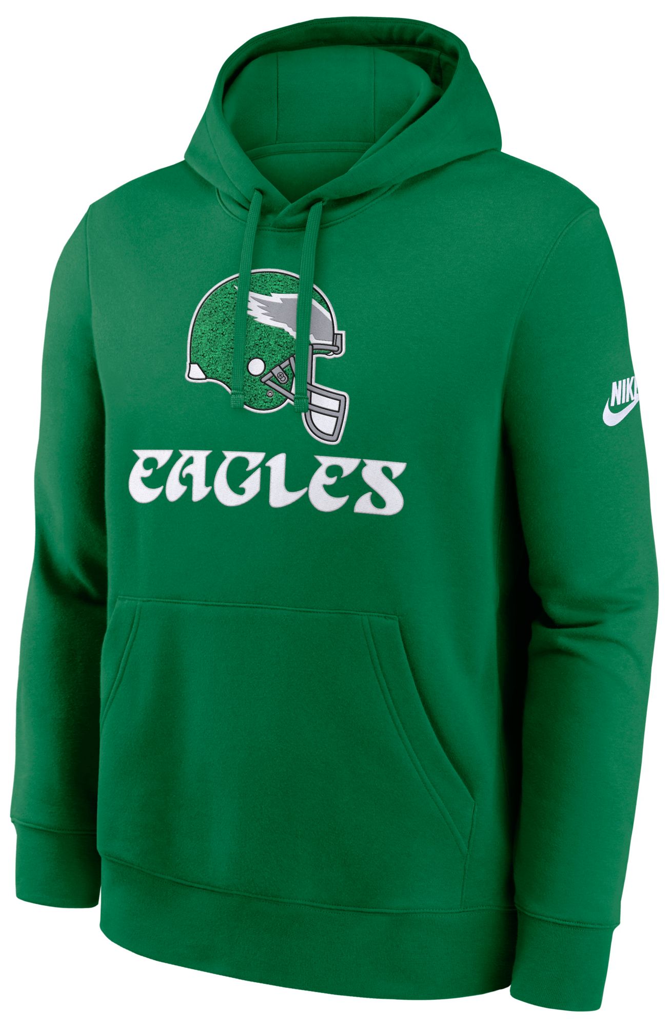 Nike Men's Philadelphia Eagles Pine Green Rewind Club Fleece Pullover Hoodie product image
